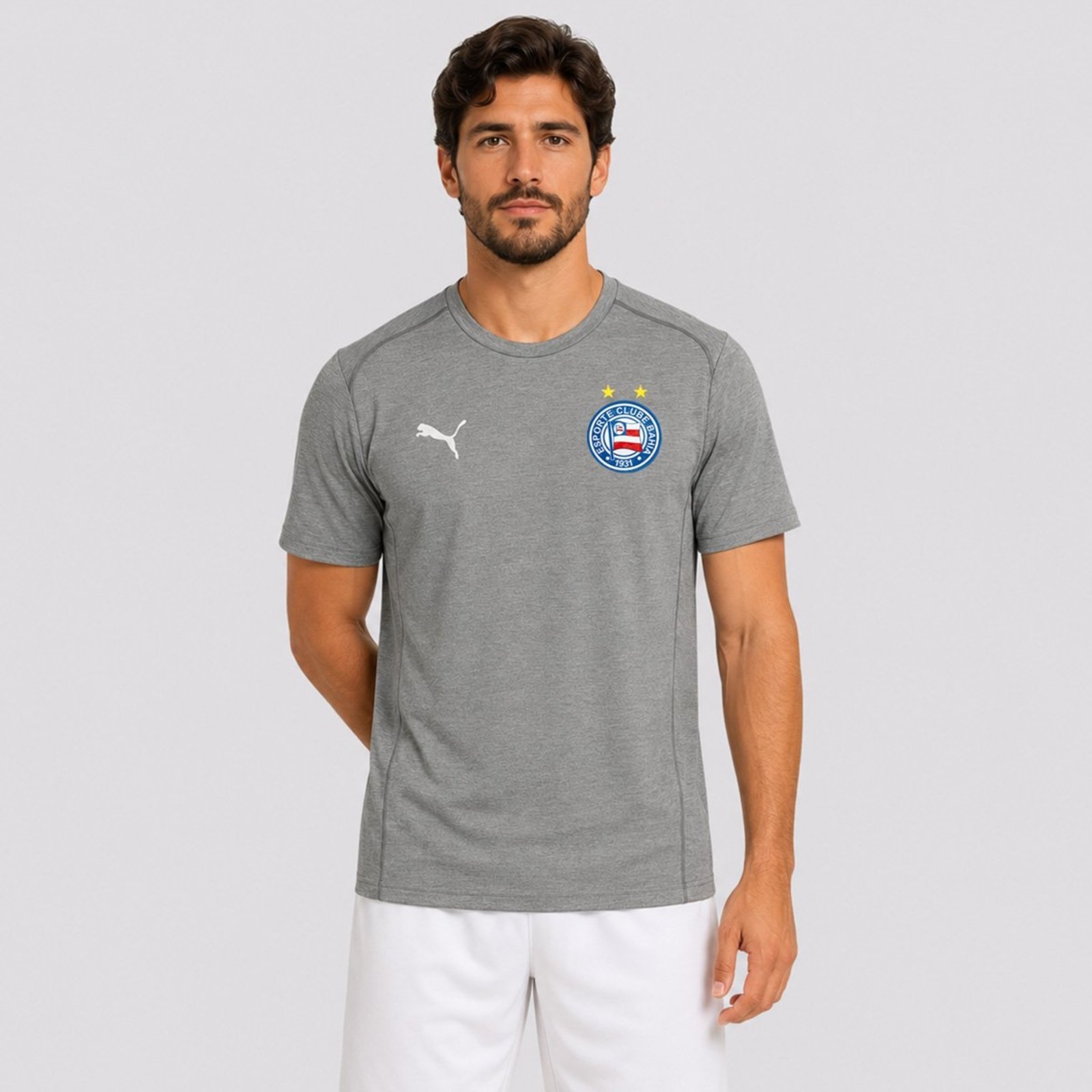 Camiseta Puma Bahia Casual 2025 Cinza