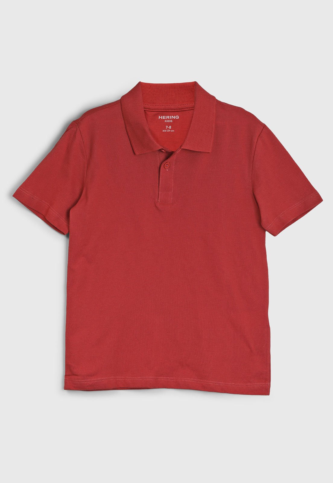 Infantil - Polo Hering Malha Piquet Vermelha