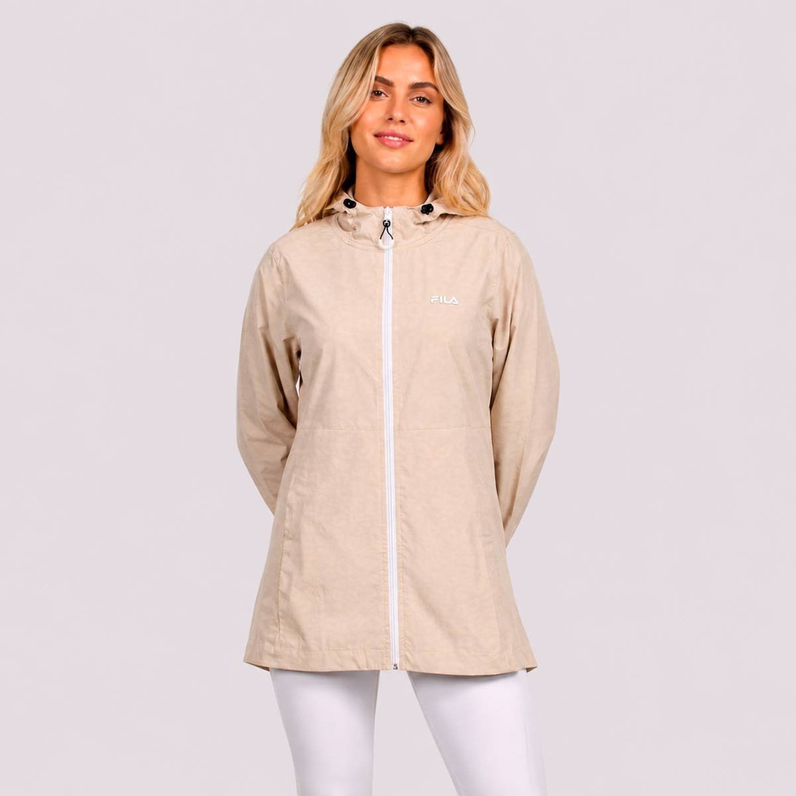 Jaqueta Fila Parka Neo Blend Feminina Bege