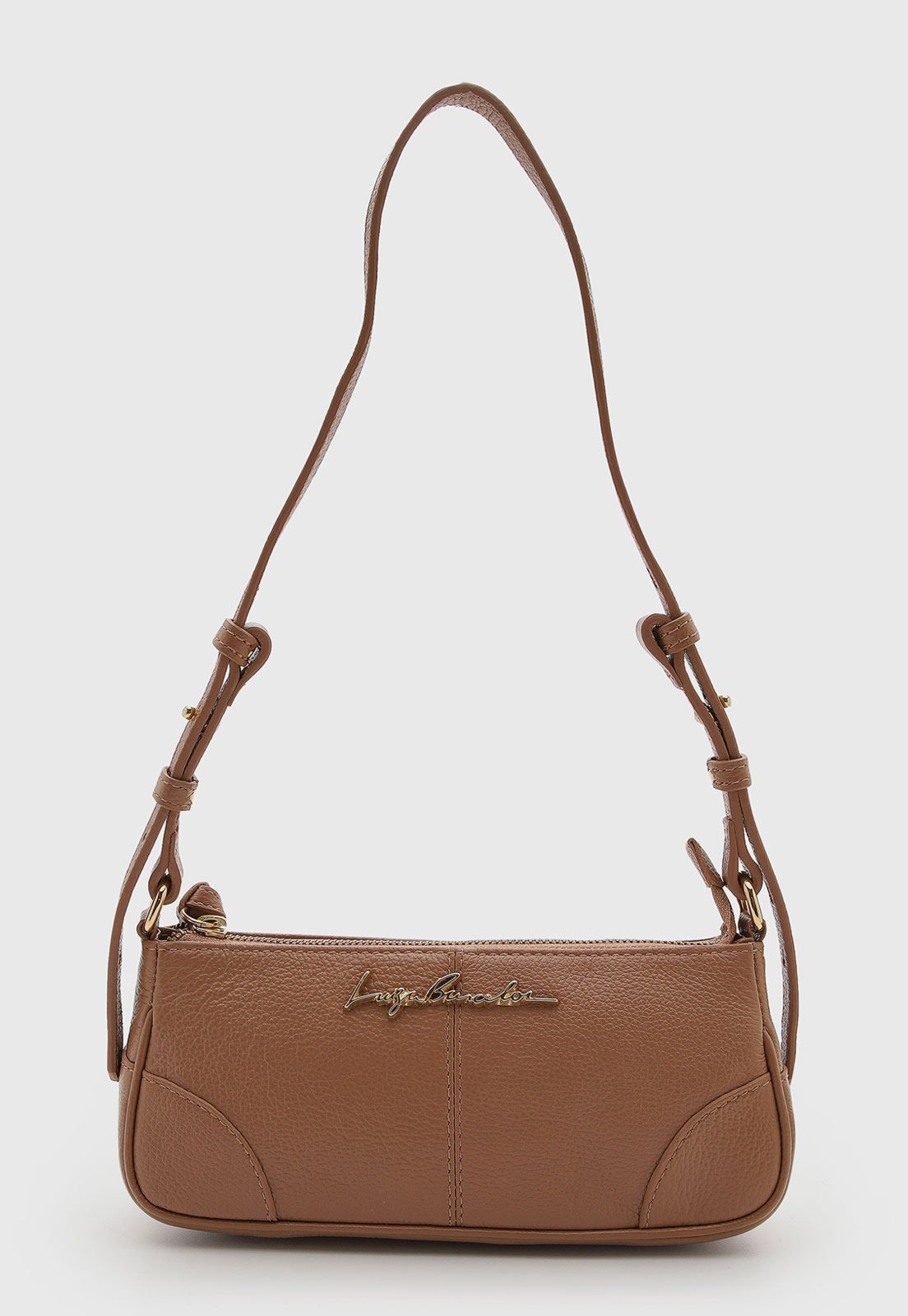 Bolsa Luiza Barcelos Texturizada Marrom