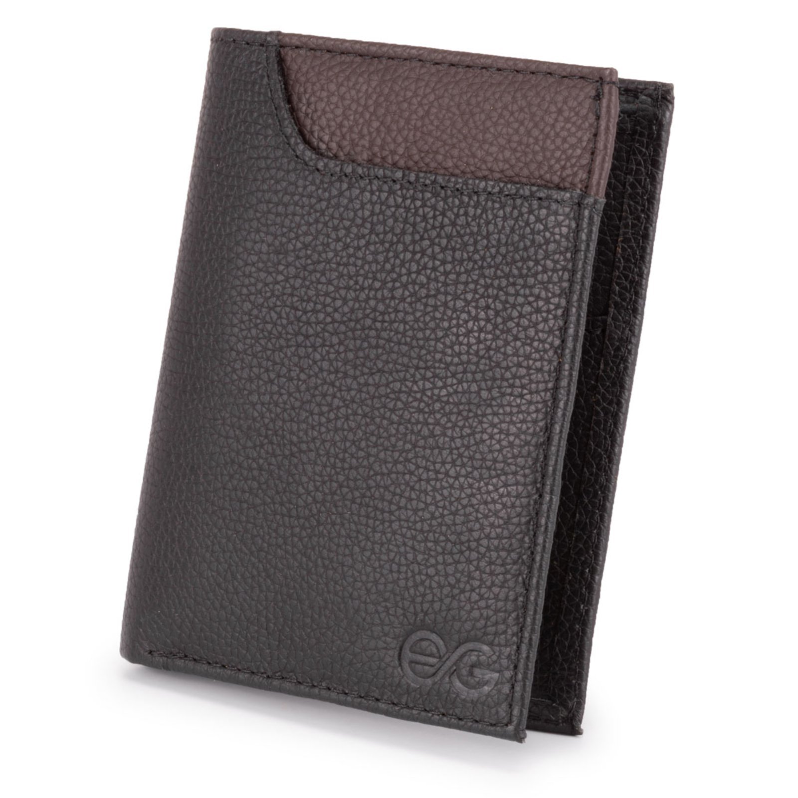 Carteira Masculina Slim Porta Cartão Couro Legítimo Floater ello griff Preto