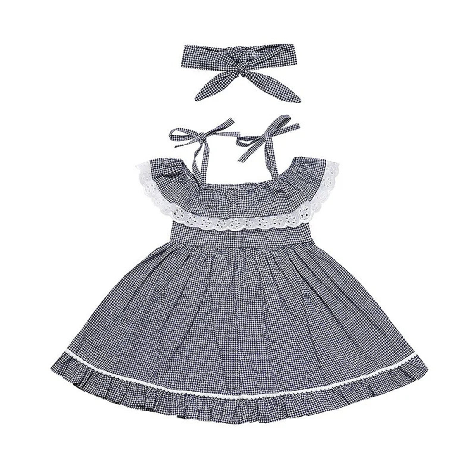 Vista 3 Infantil - Vestido para Jéssica Xadrez Mega Loja do Bebê cinza Mega Loja do Bebê cinza