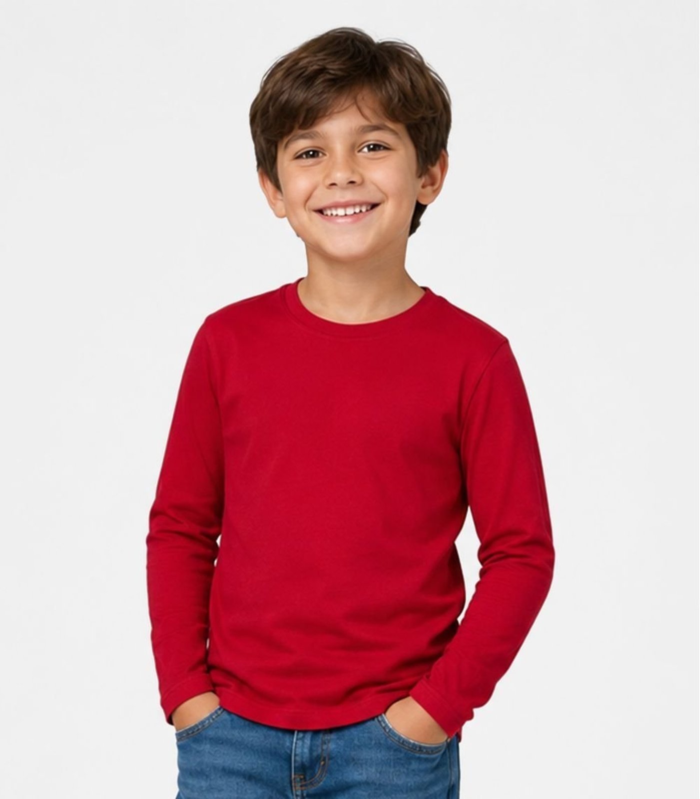 Camiseta Manga Longa Masculina Select Vermelho