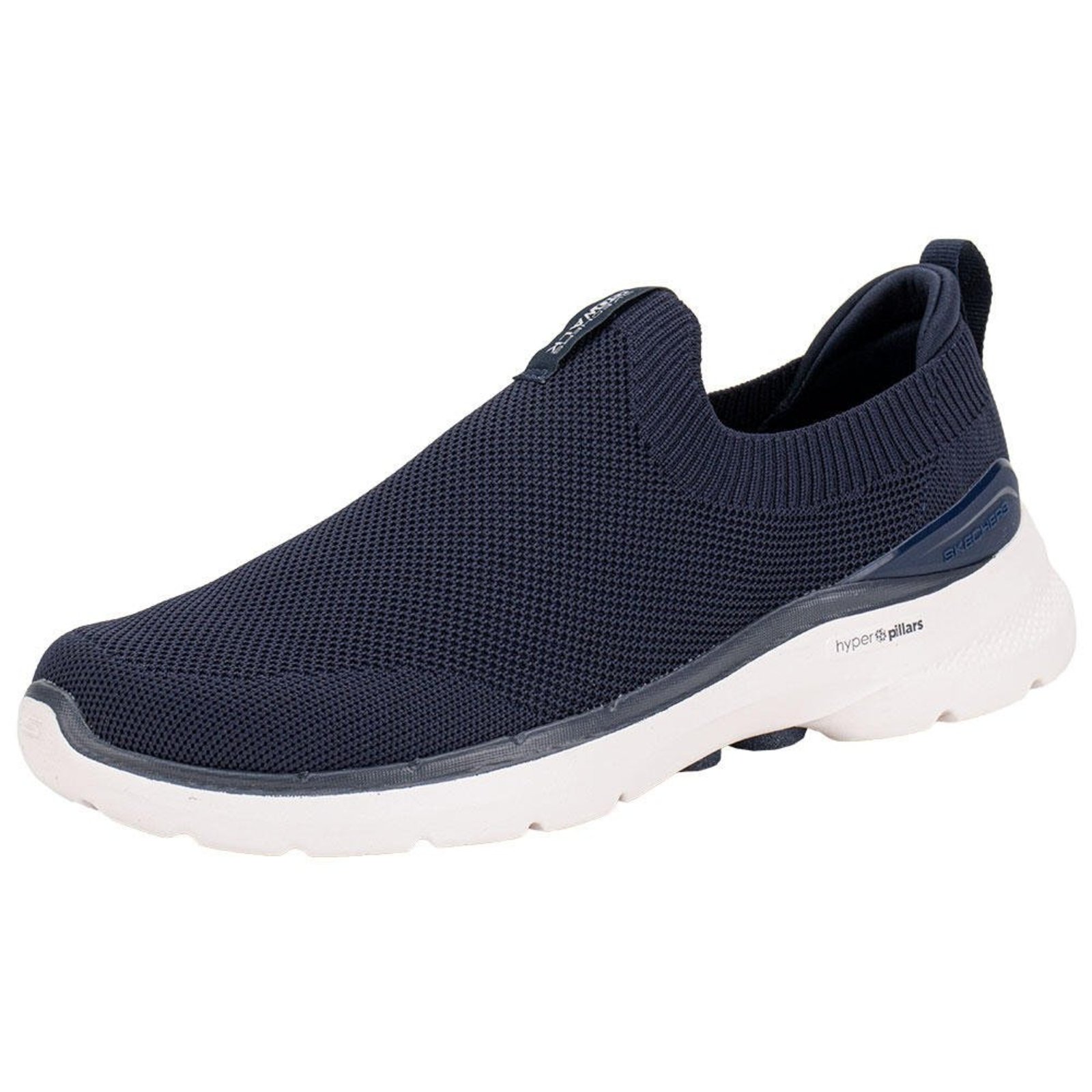 Tênis Masculino Go Walk 6 Warnock Skechers 216267 5676267 Azul Marinho