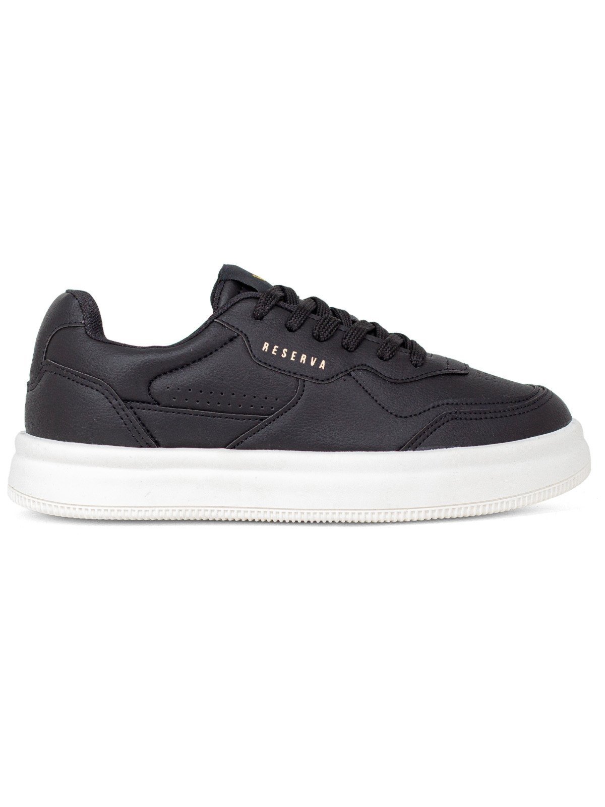 Tênis Masculino Reserva Go Casual Troy Cadarço Confortável Antiderrapante Preto