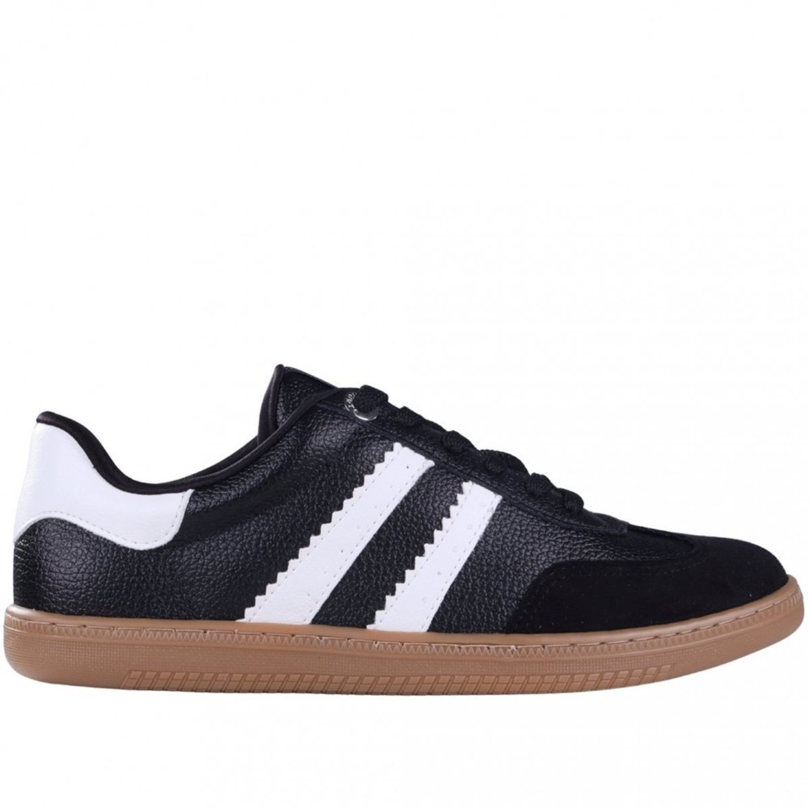 Tênis Feminino Casual Retrô Napa Via Marte 129-015 Via Marte Preto