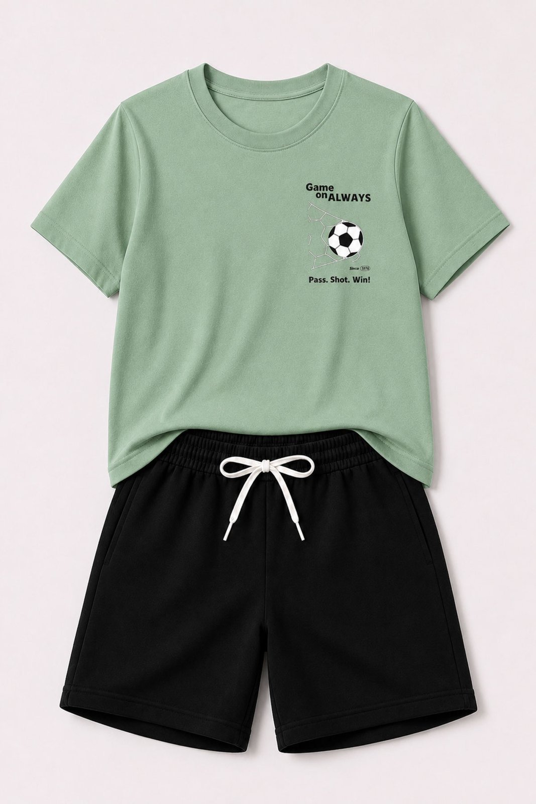 Infantil - Conjunto Masculina Algodão Game On Always Verde Menta - Babei no Look