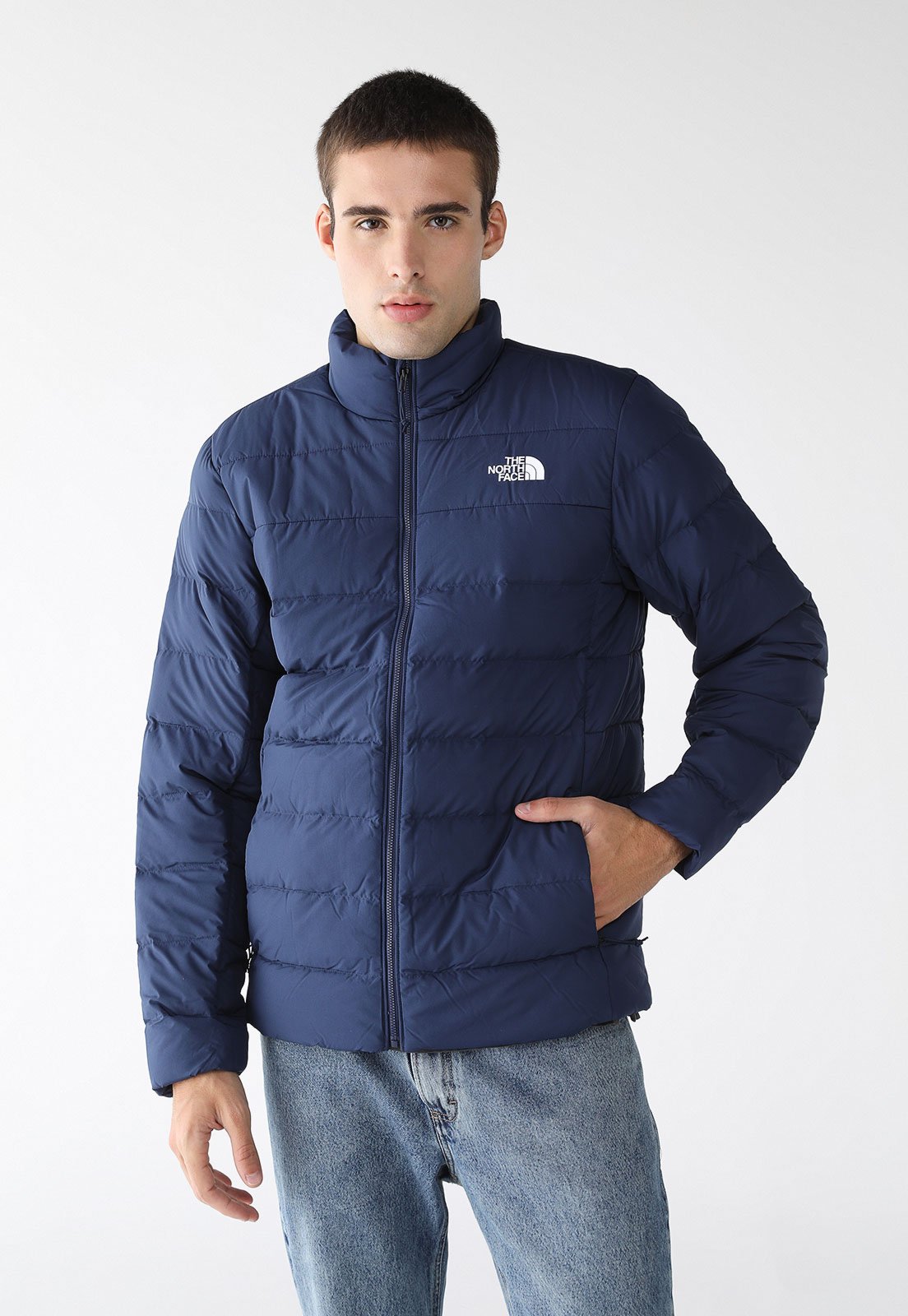 Jaqueta Puffer The North Face Reta Aconcágua 3 Summit Azul