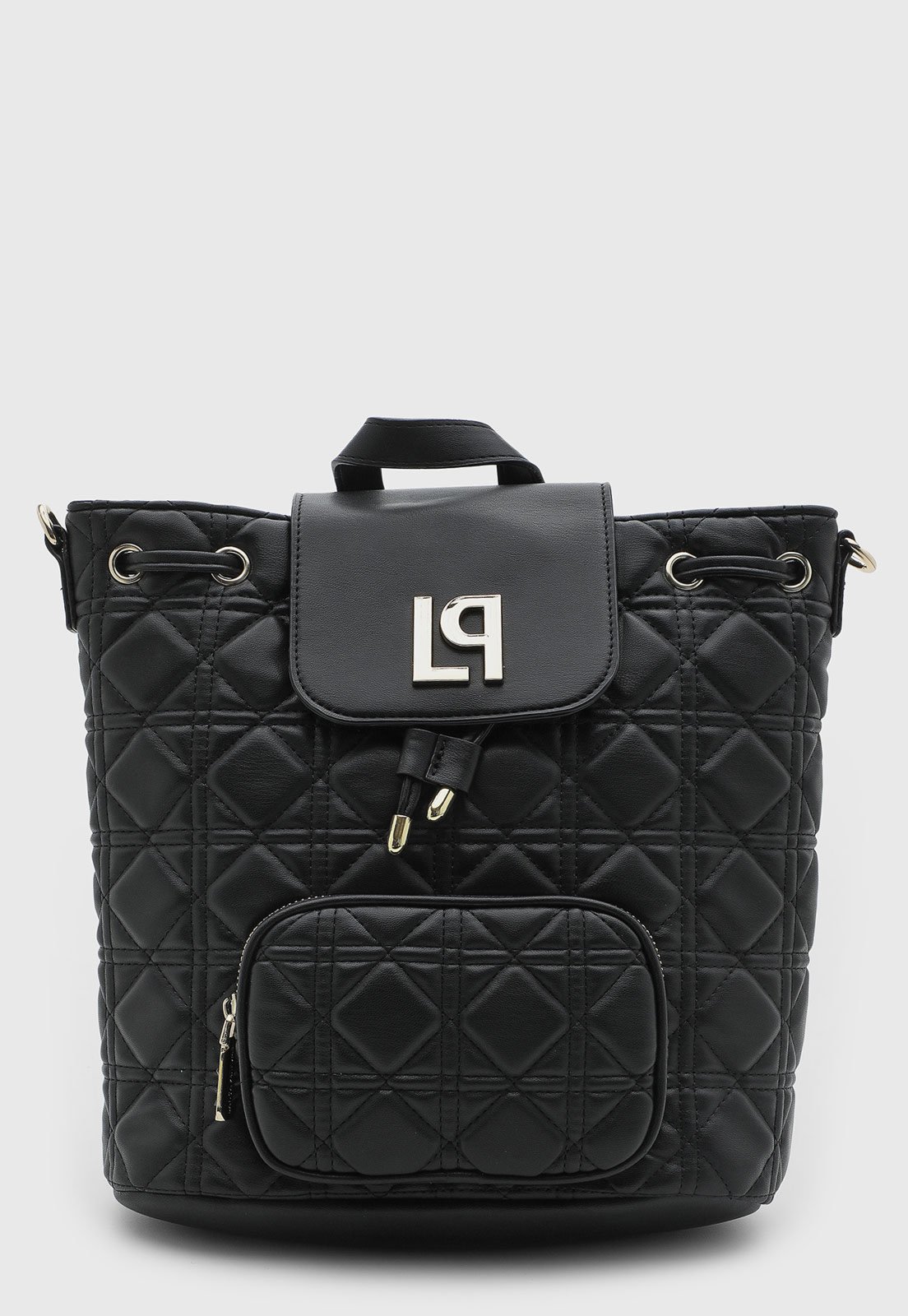 Mochila Lança Perfume Matelassê Preta