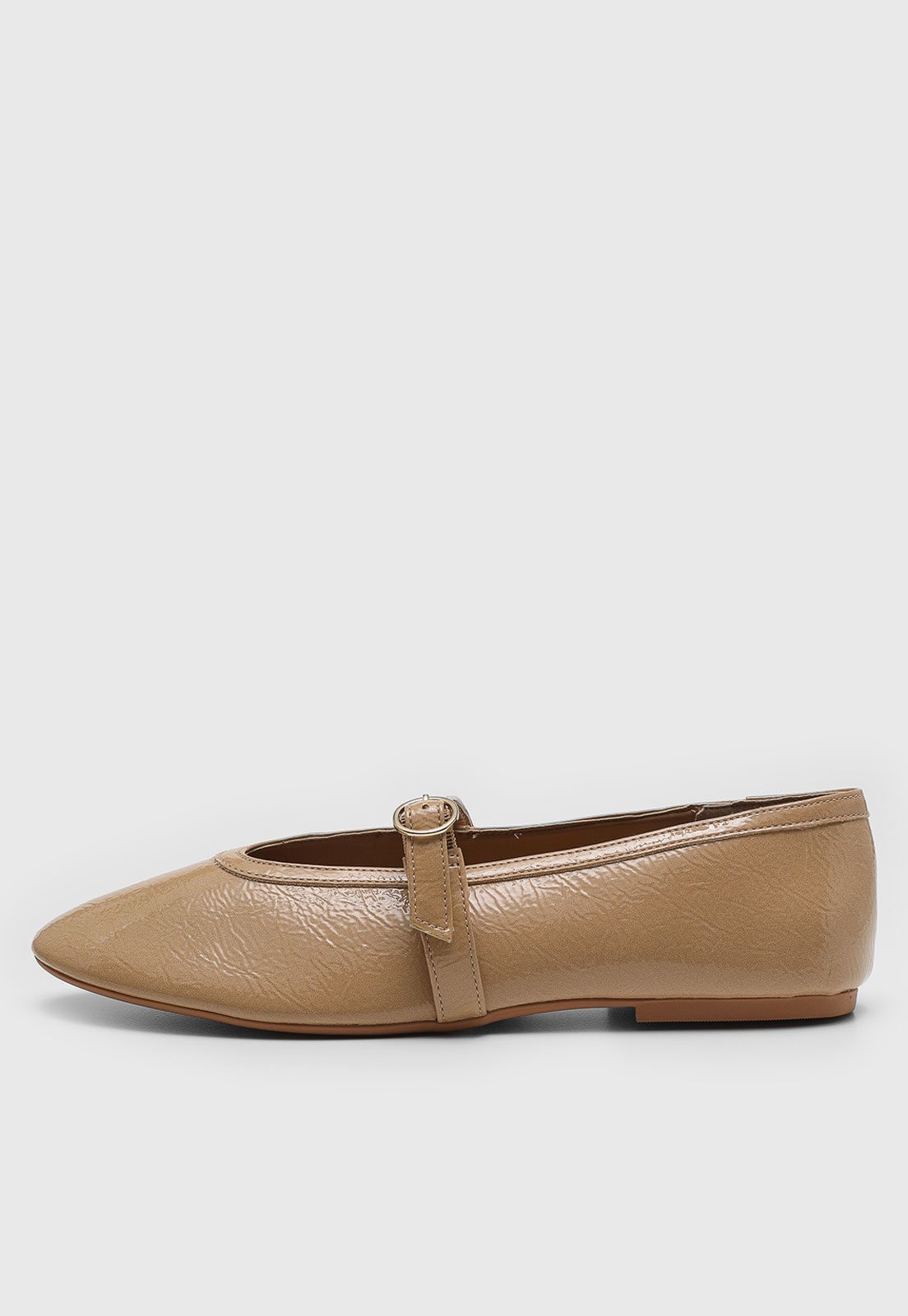 Sapatilha Ballet Santa Lolla Verniz Caramelo