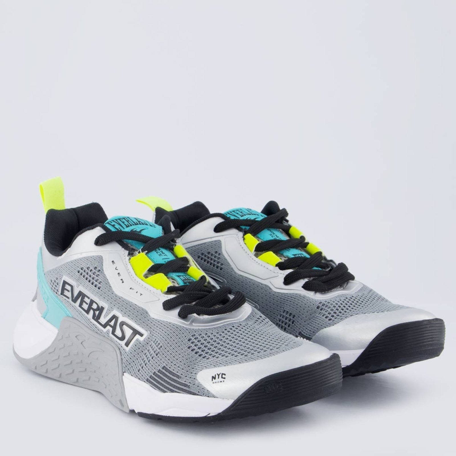 Vista 3 Tênis Everlast Climber Ultra Cinza e Verde cinza verde Everlast cinza verde