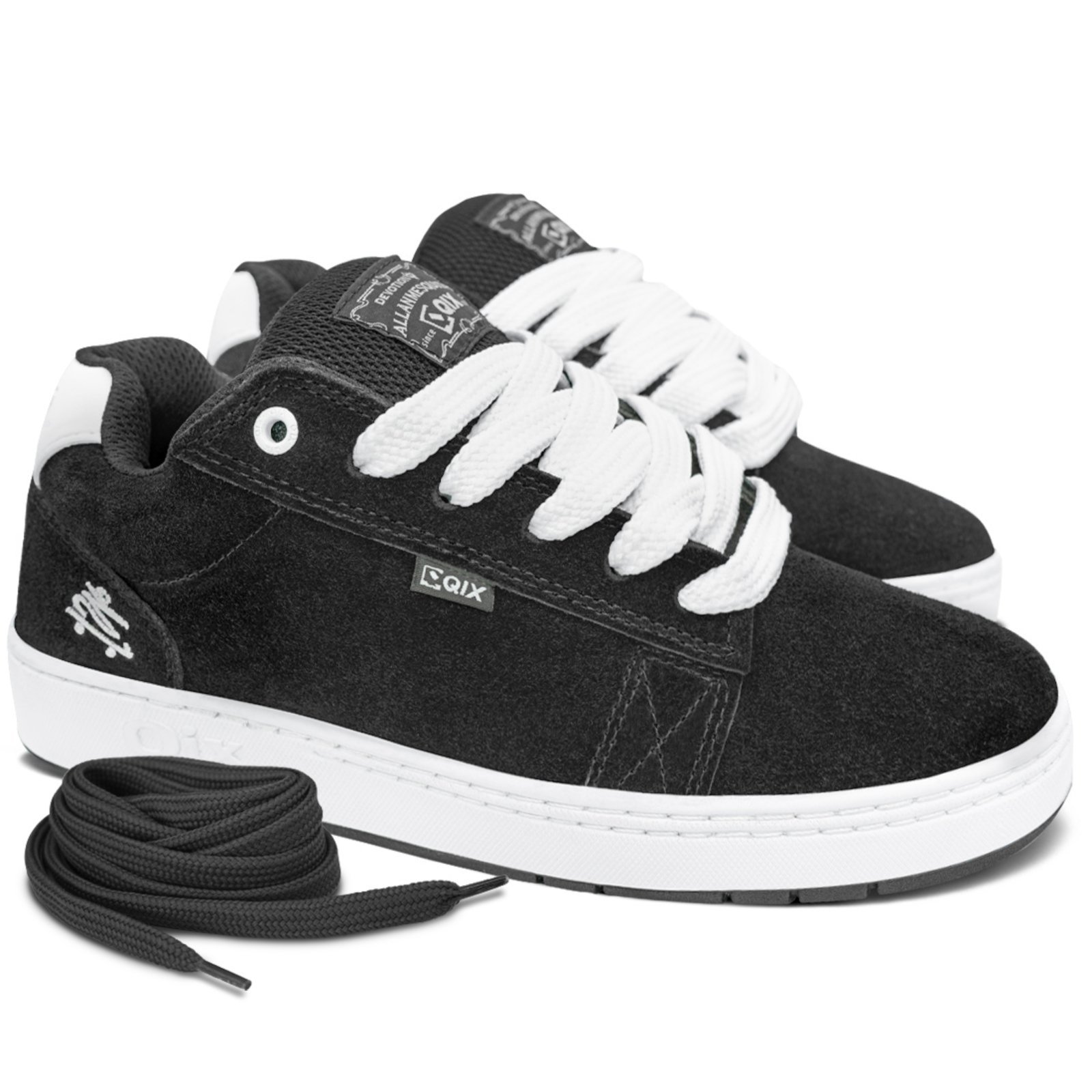 Tênis Qix Pro Model Allan Mesquita x Chorão Preto Branco