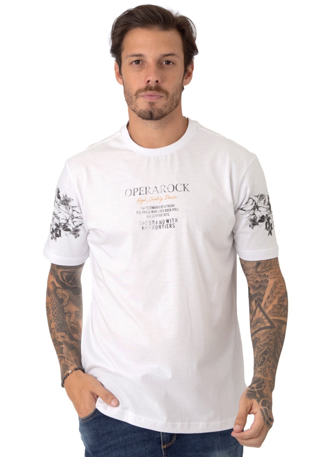 Camiseta Operarock Classic Tribal Branco