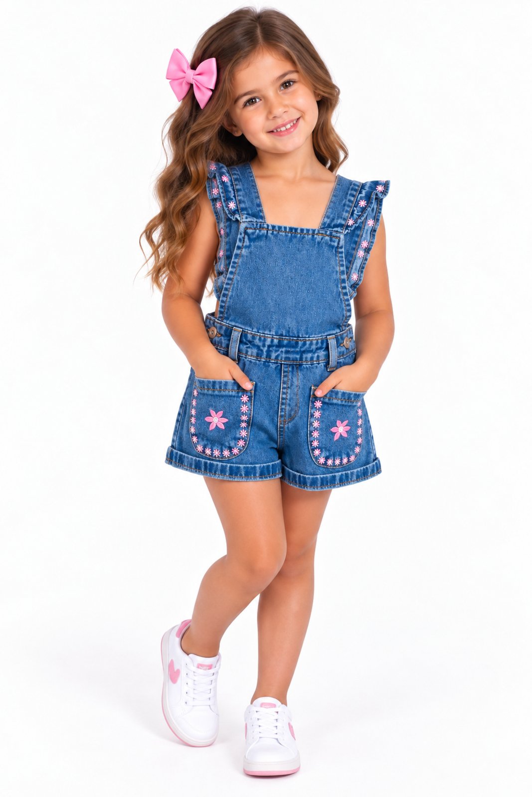 Infantil - Jardineira Jeans D Bell Outlet Fashion Azul