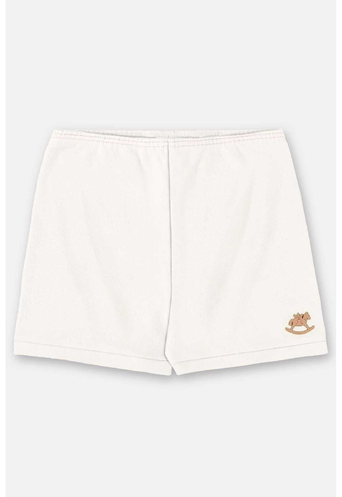 Infantil - Short Unissex para em Suedine Up Baby Bege