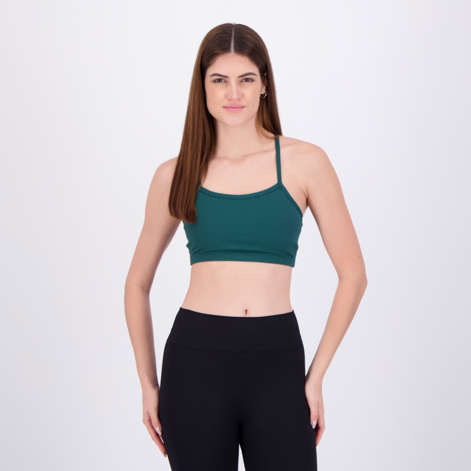 Vista 2 Top Fila Life Feminino e Branco verde Fila verde