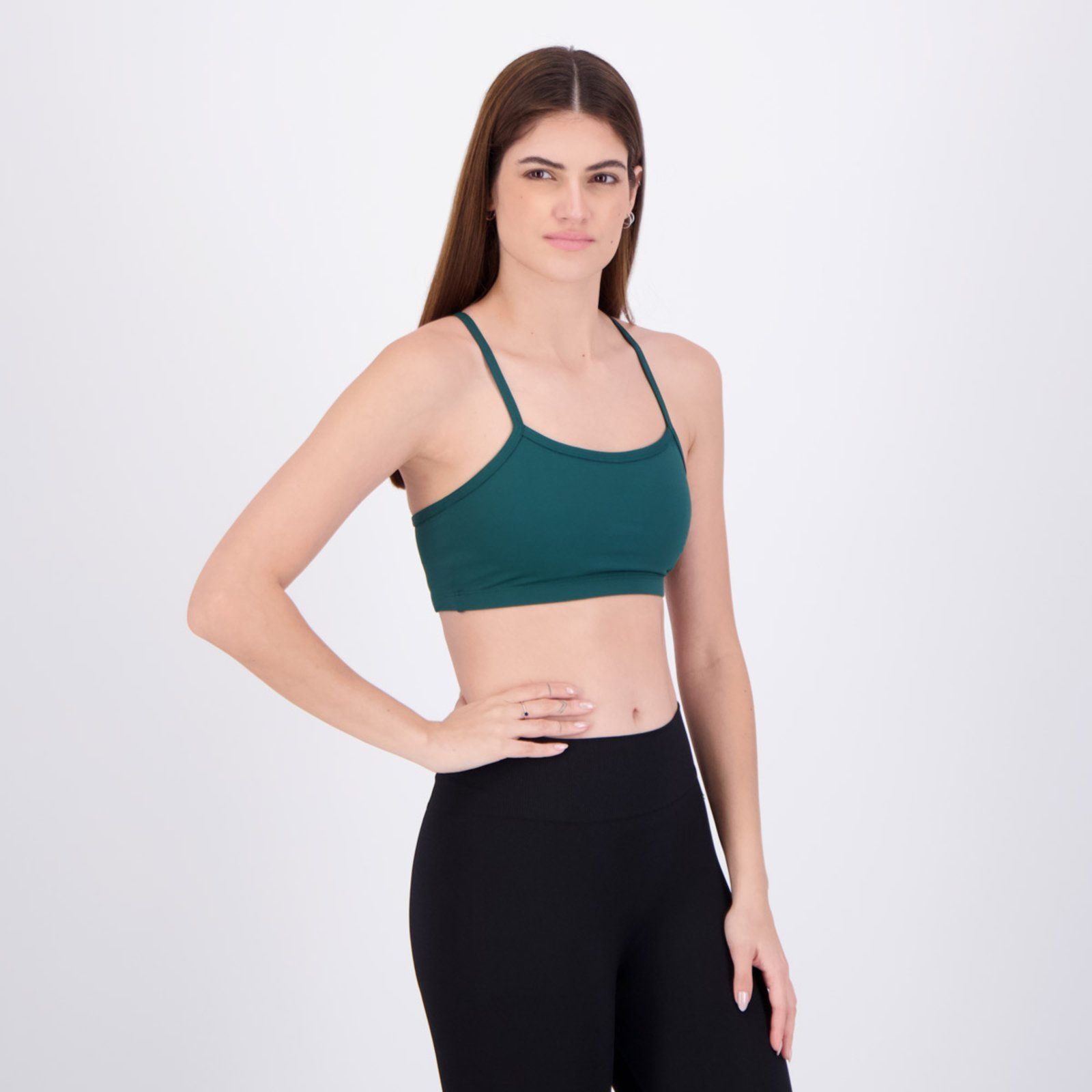 Vista 3 Top Fila Life Feminino e Branco verde Fila verde