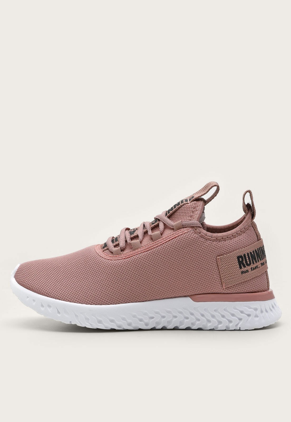 Tênis Academia Feminino Esportivo Let’s Run Nude