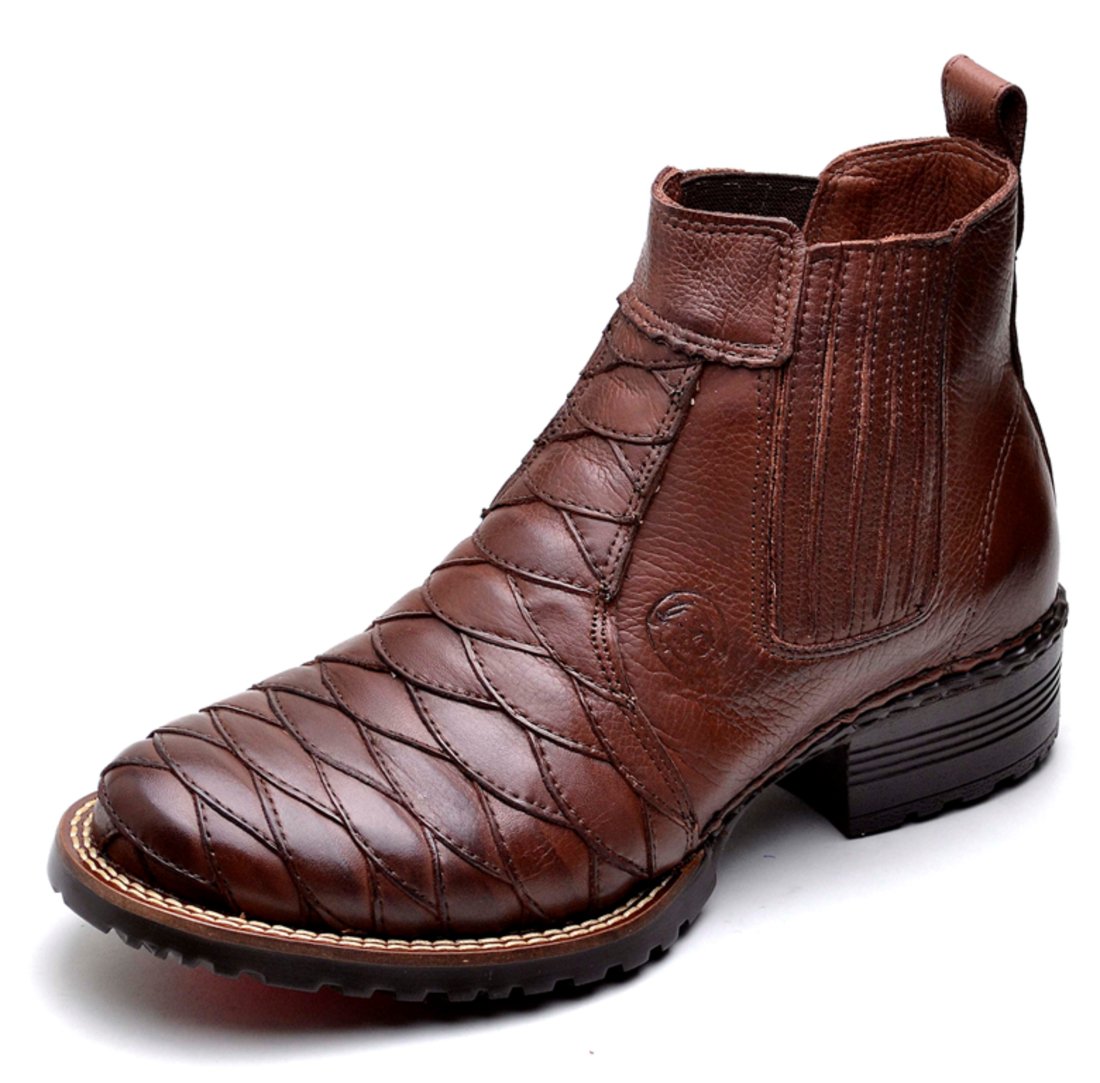 Bota Country Clube do Sapato de Franca Silverado Chocolate