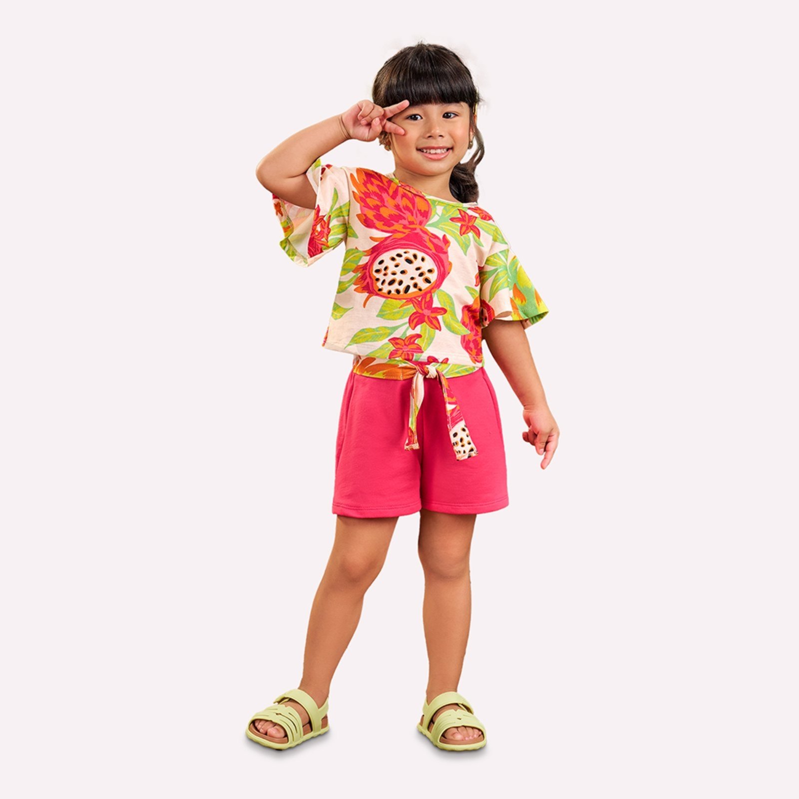 Infantil – Conjunto Menina em Algodão Nanai