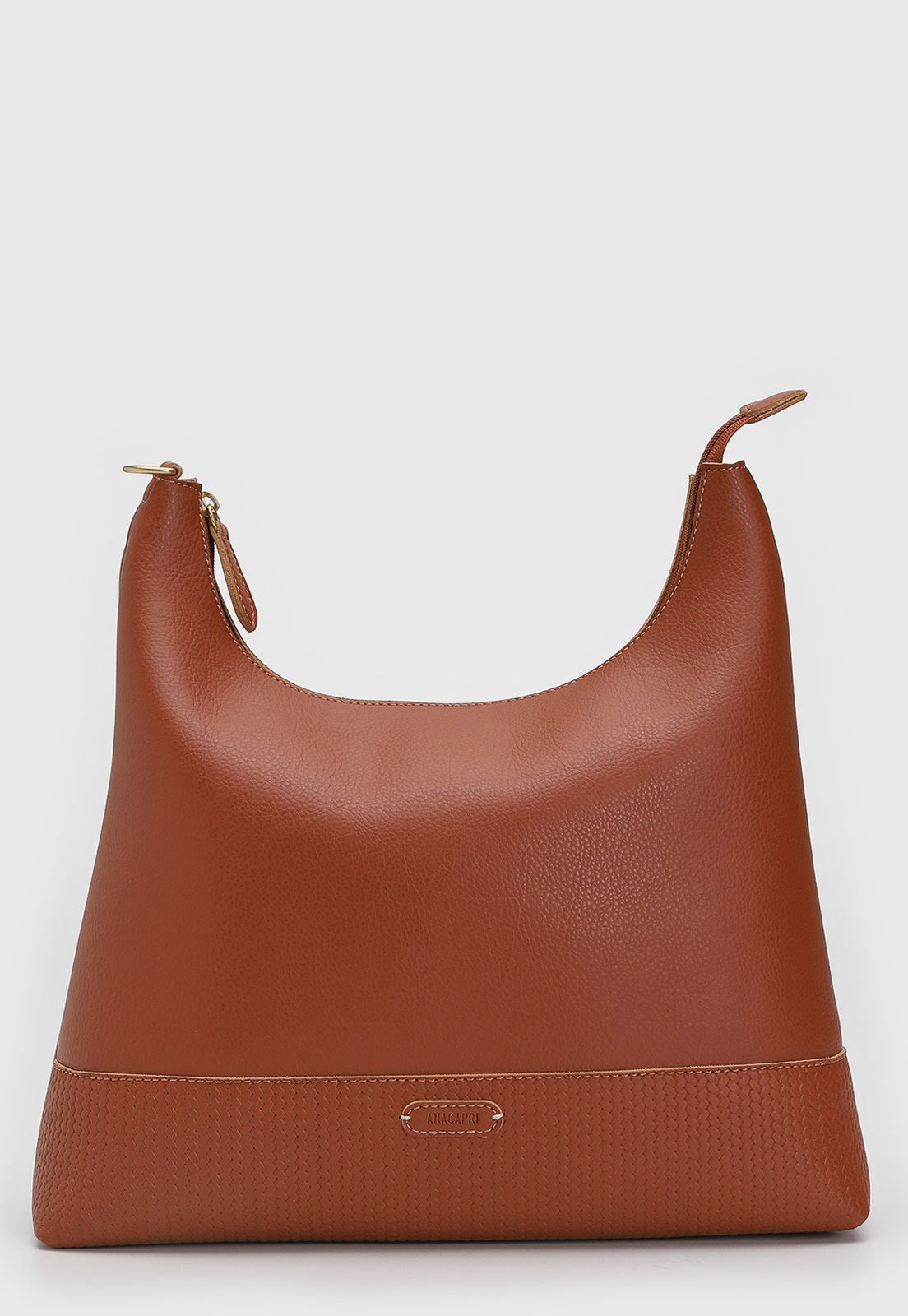Bolsa Feminina Anacapri Grande Texturizada Caramelo