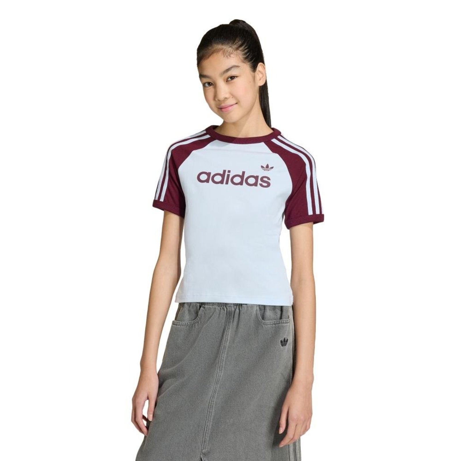 Infantil - CAMISETA SLIM 3 LISTRAS adidas Originals Azul
