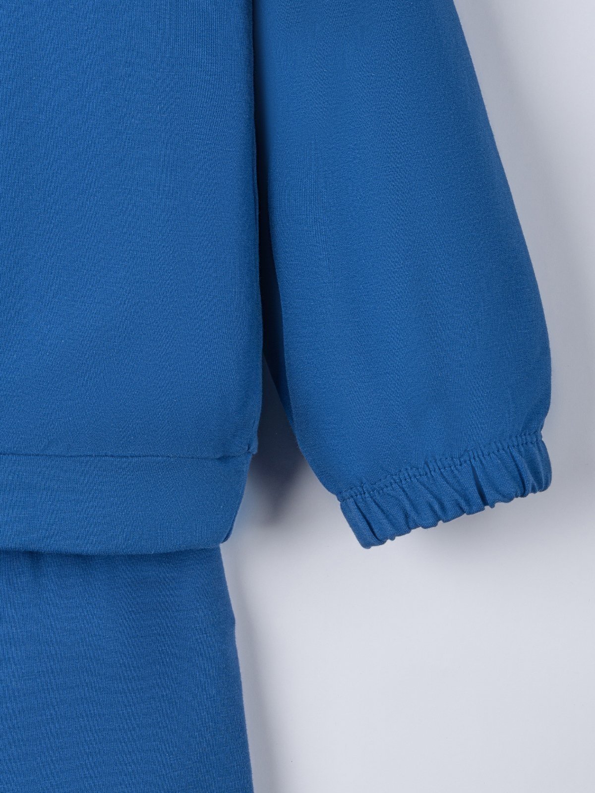 Vista 3 Infantil - Conjunto Bugbee Menina Camiseta Manga Longa e Calça Molecotton Gola Redonda Lápis azul Bugbee azul