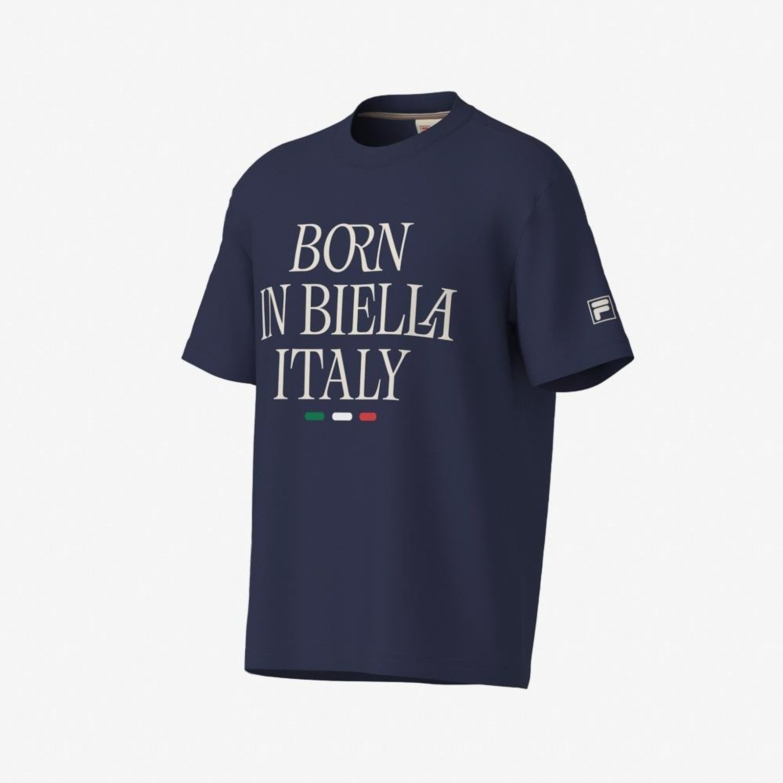 Camiseta Fila Comfort Born In Biella Letter Masculina Incolor