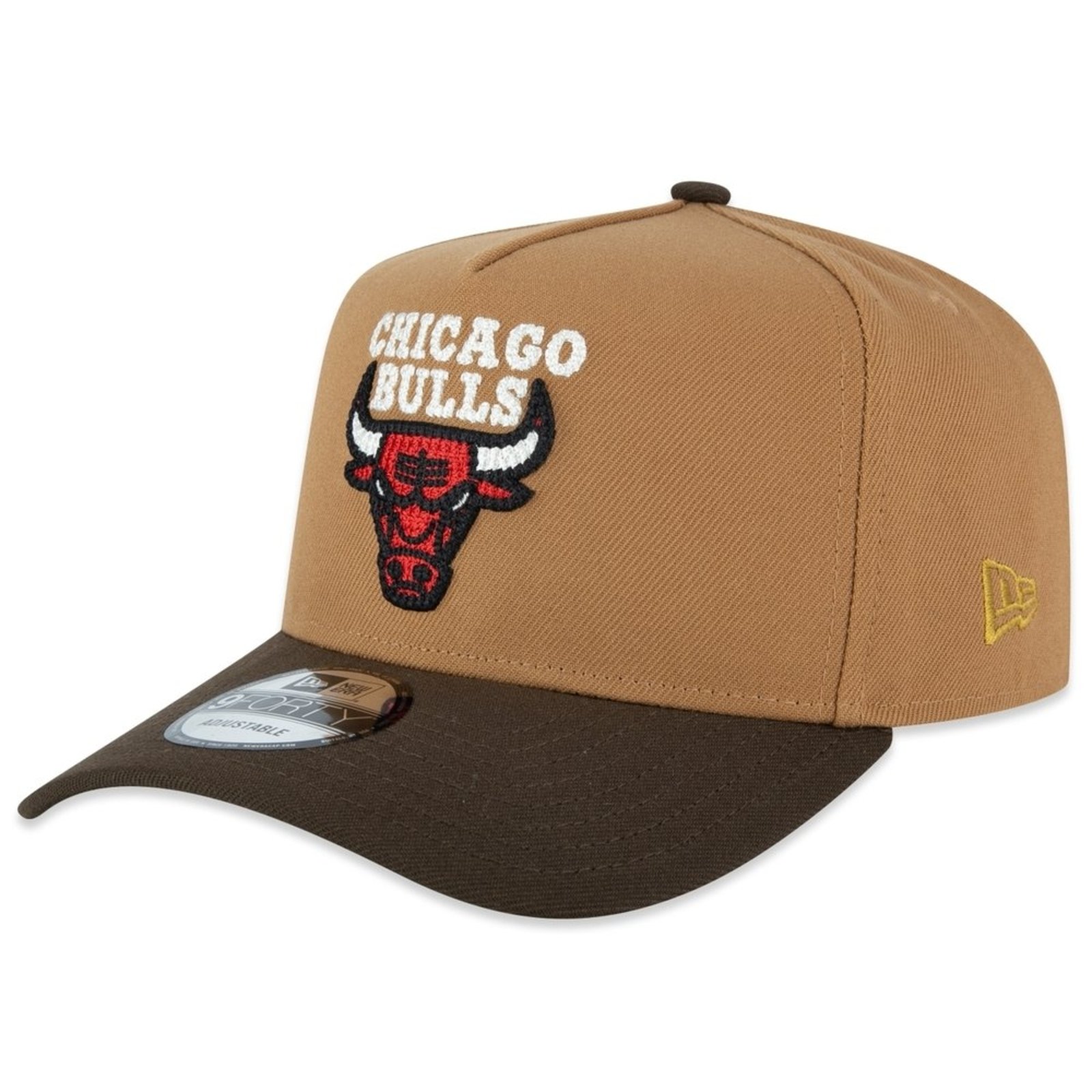Bone New Era 9FORTY A-Frame Chicago Bulls NBA Kaki