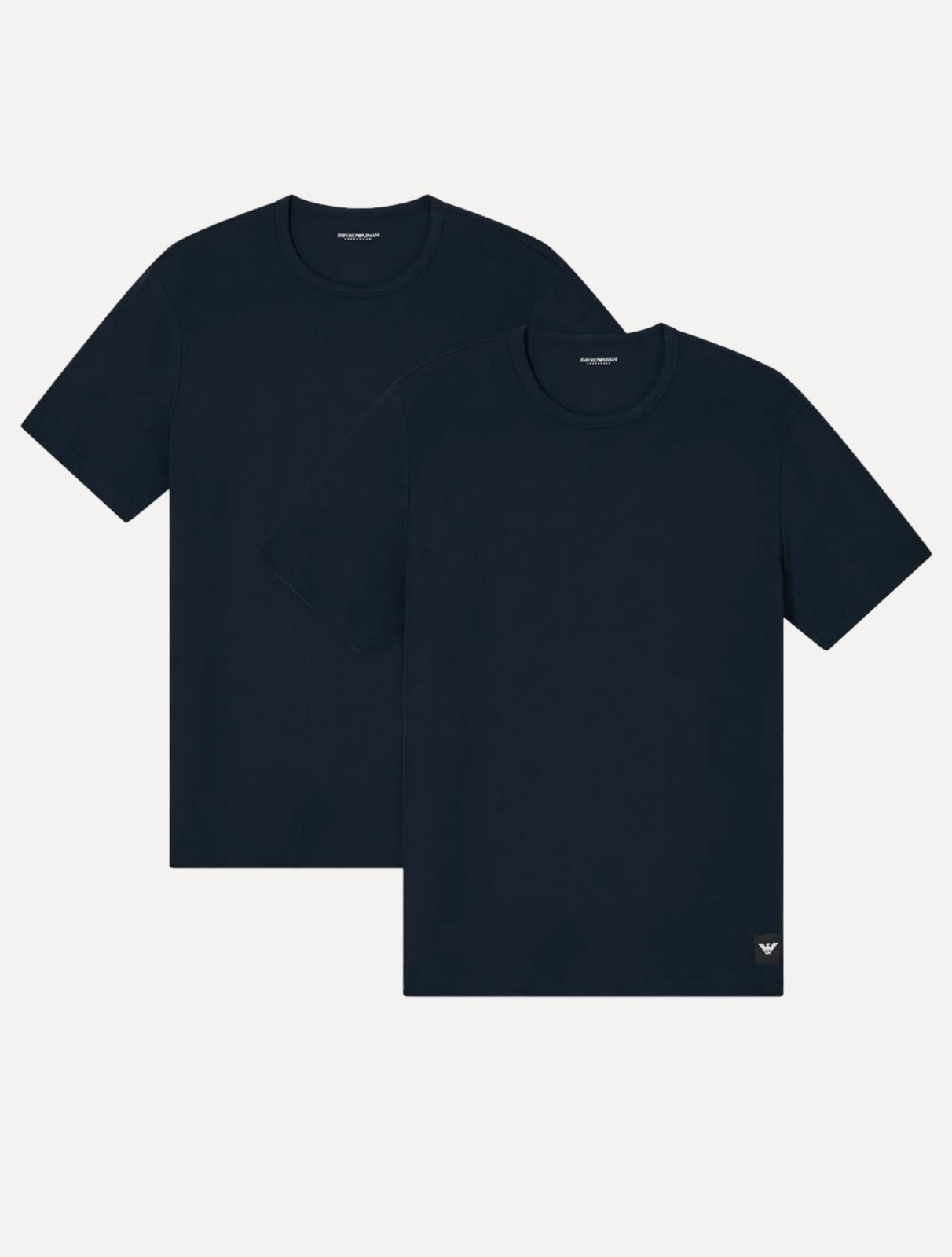 Vista 2 Kit Camisetas Empório Armani Masculina C-Neck azul marinho Emporio Armani azul marinho
