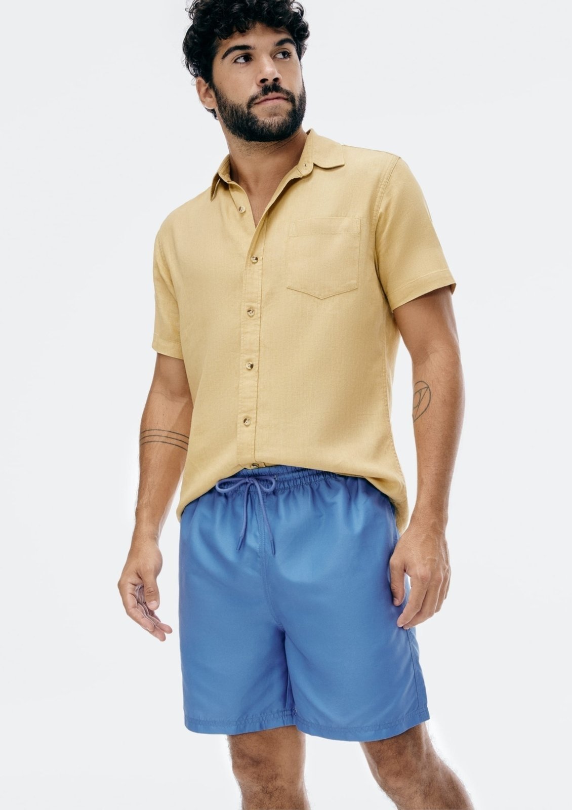 Shorts Praia Básico Masculino Hering