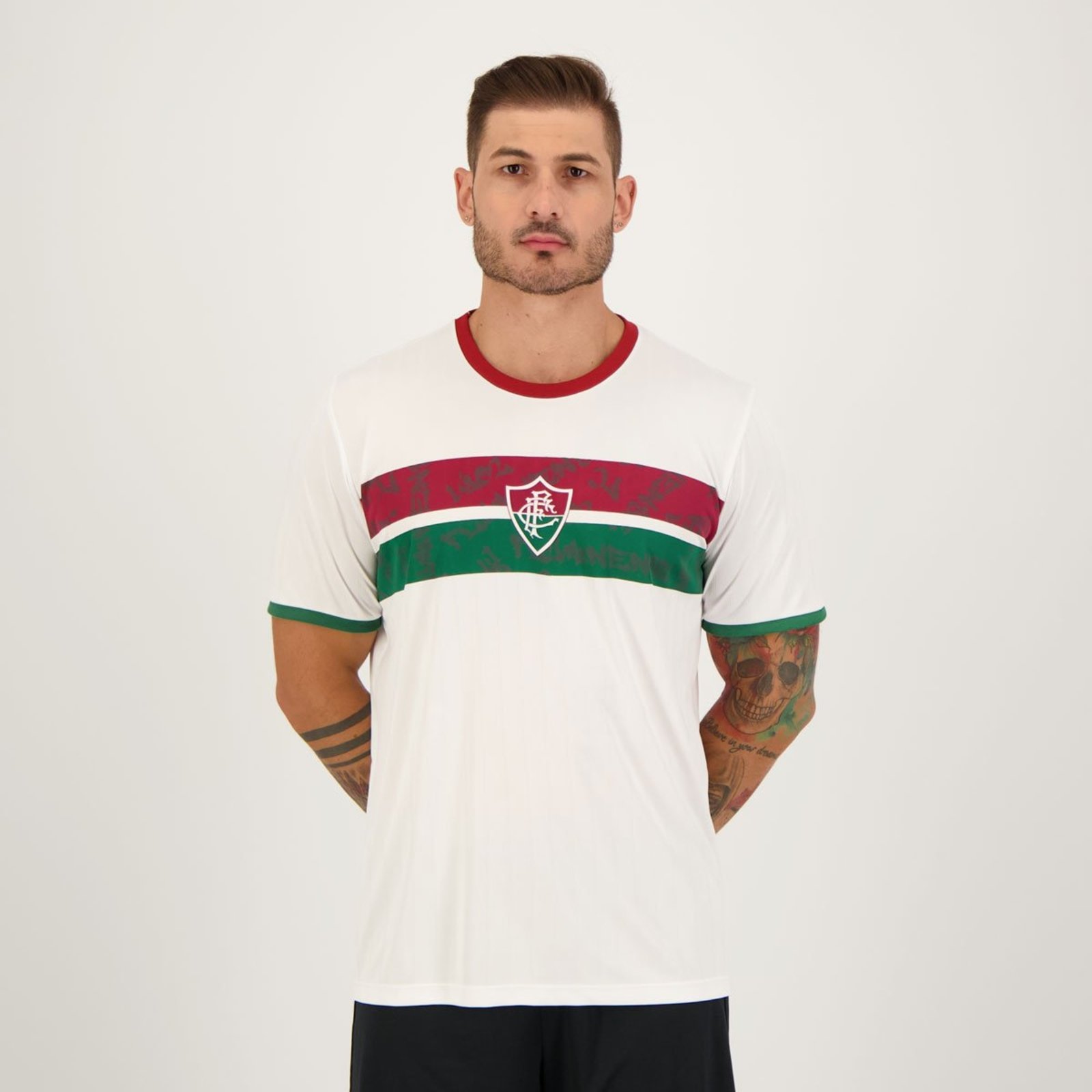 Camisa Fluminense Stencil Branca