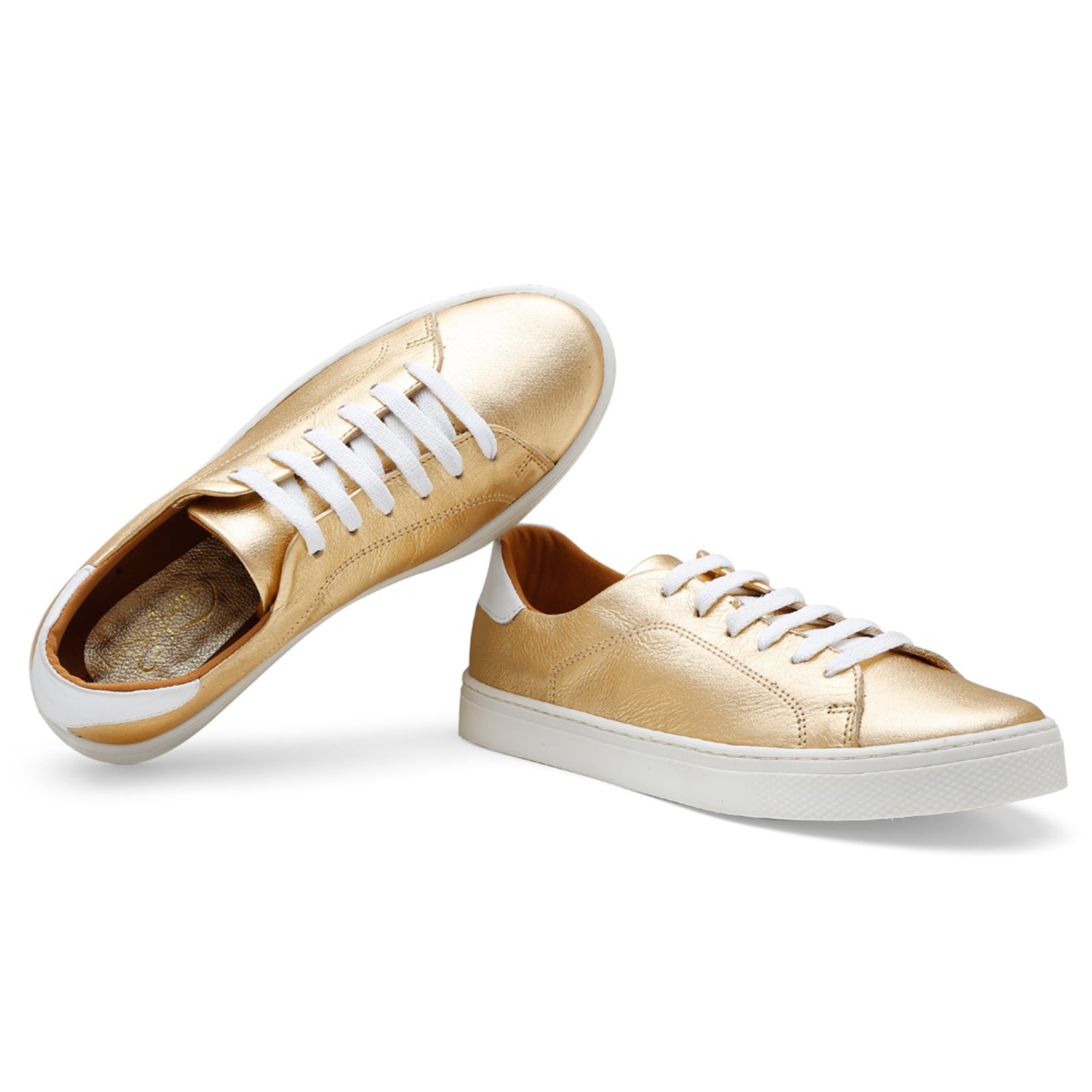Tênis Ipê Mulato Couro Extra Gold Dourado