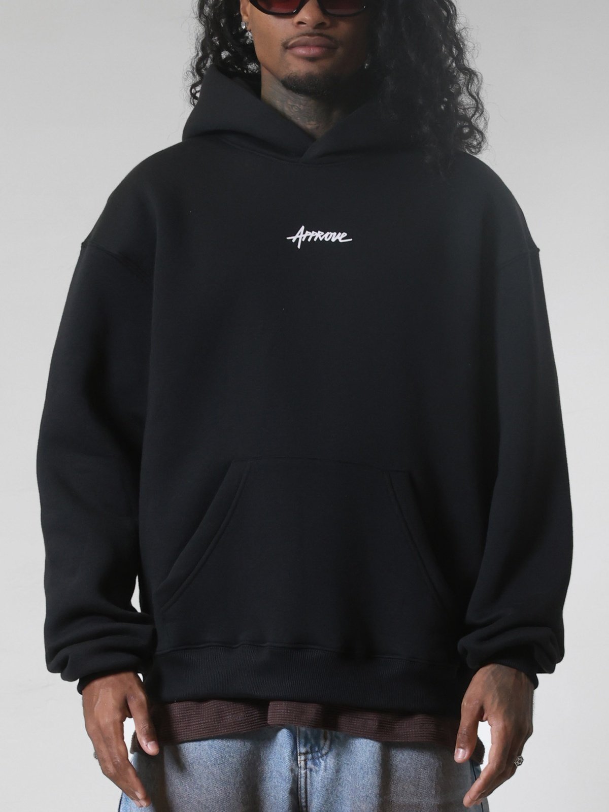 MOLETOM OVERSIZED APPROVE TIMELESS - PRETO