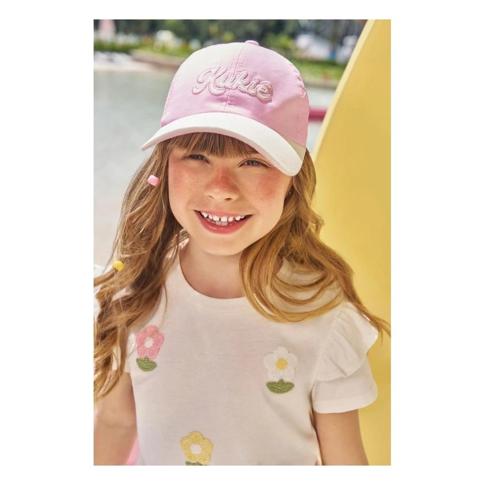 Infantil - Boné Feminino Rosa Kukiê M Rosa