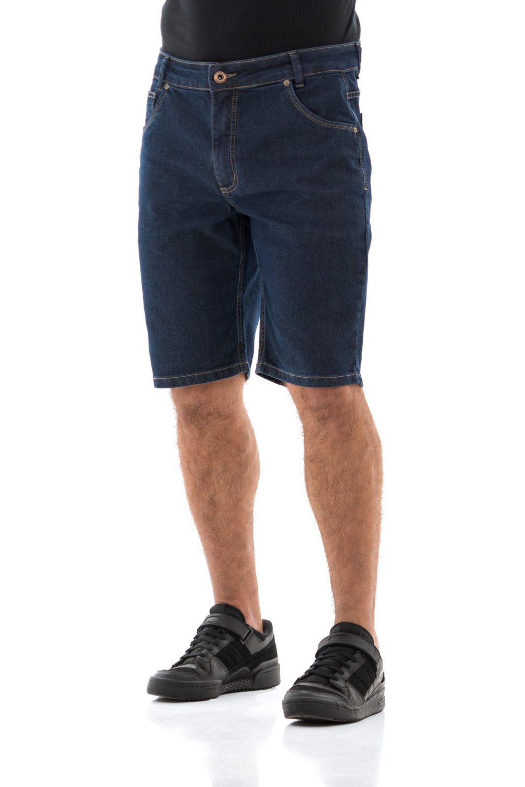 Vista 2 Bermuda Masculina Arauto Confort Bordado ARAUTO JEANS azul/azul marinho/jeans ARAUTO JEANS azul/azul marinho/jeans