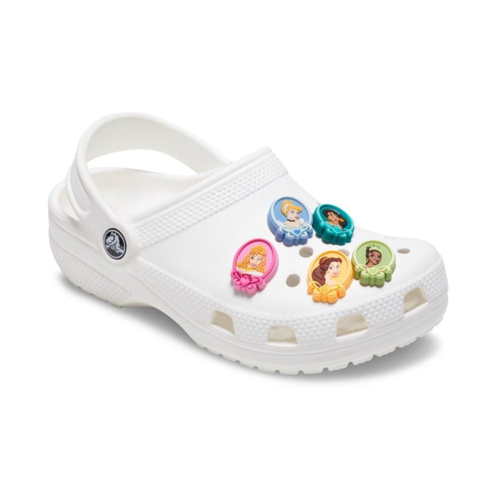 Vista 3 Infantil - Jibbitz™ Disney Princess Pack com 5 Peças Crocs branco