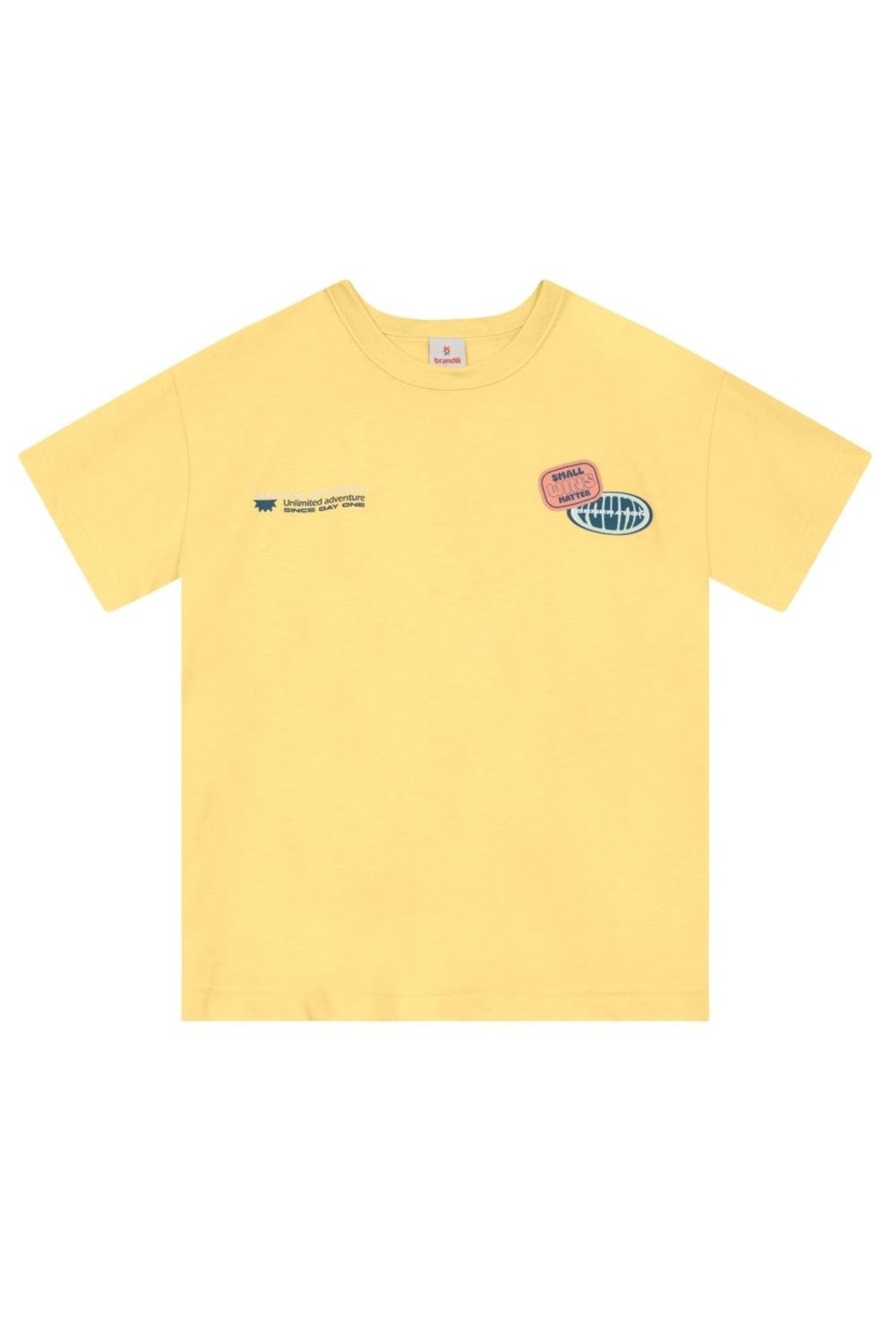 Infantil - Camiseta menino em meia malha com estampa de praia Brandili