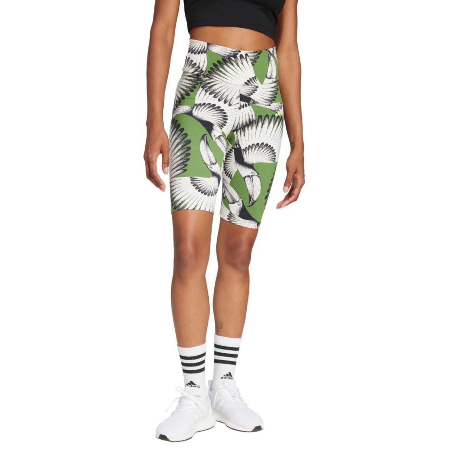 Shorts Ciclista adidas x FARM adidas Sportswear Branco