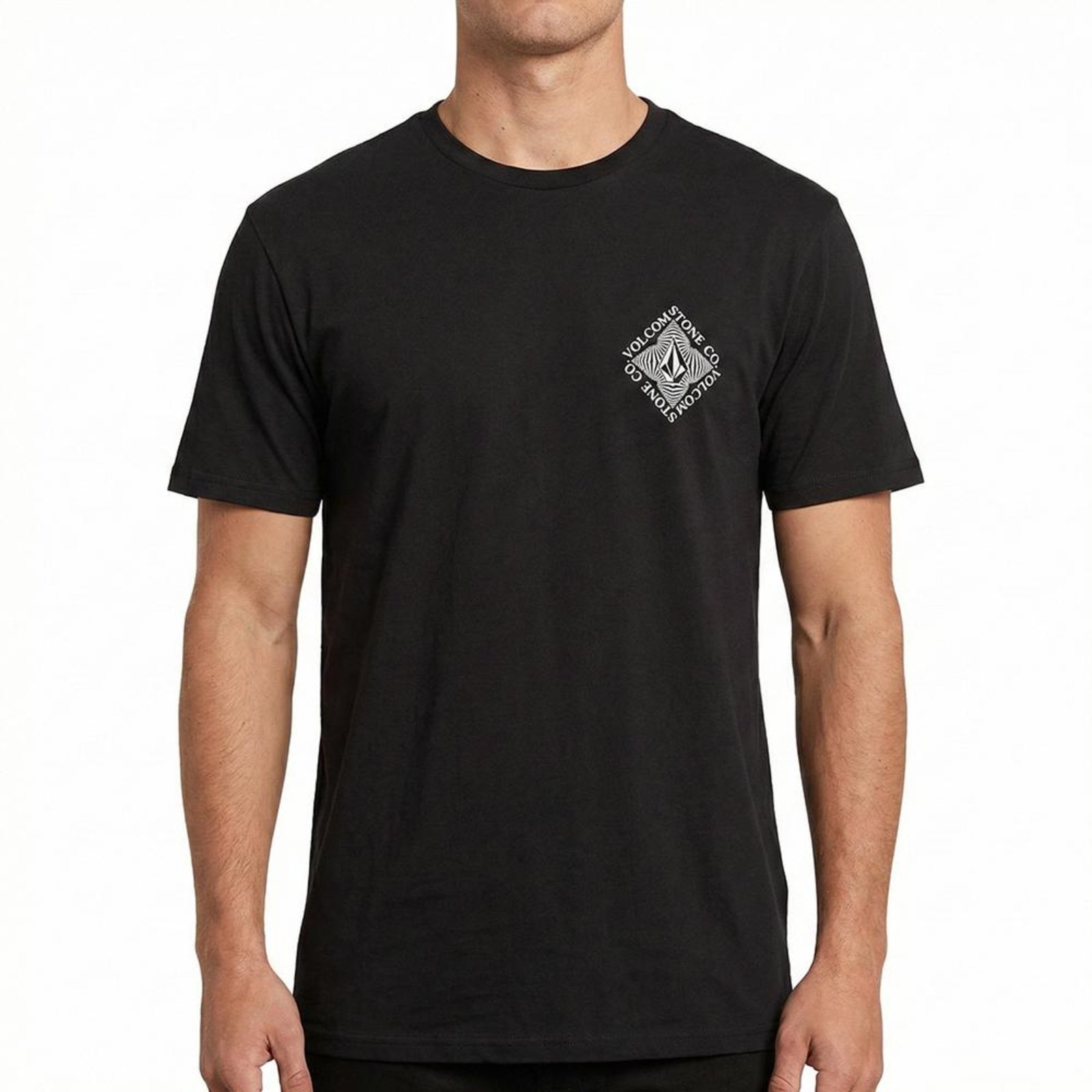 Camiseta Volcom Obtical SM26 Masculina Preto