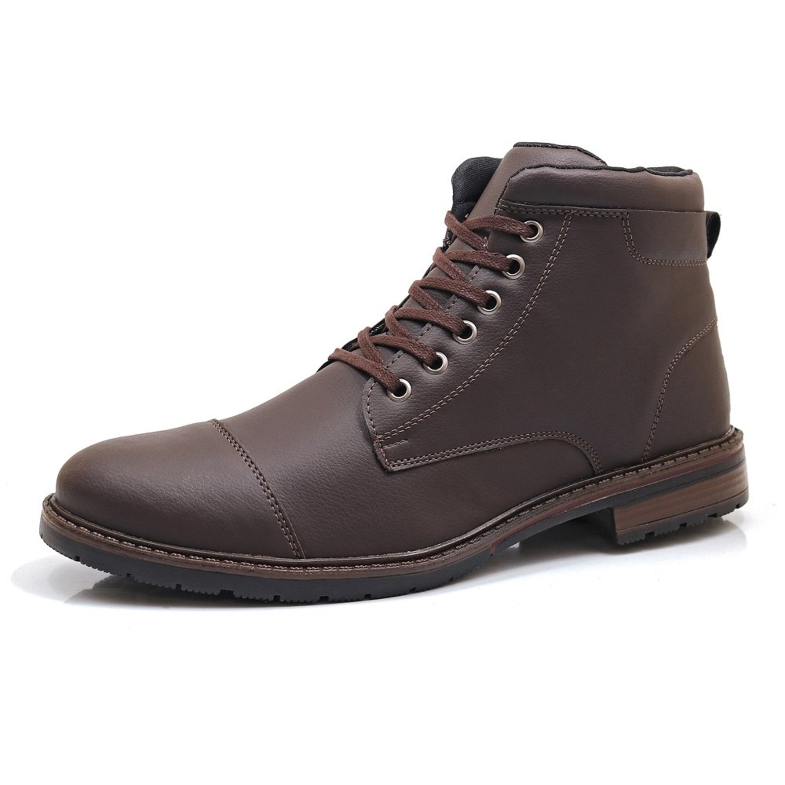 Bota Masculina RR Botas Coturno Country Chelsea Casual Café Marrom