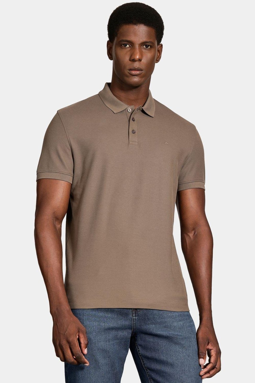 Polo Aramis Manga Curta Cotton Piquet Basic