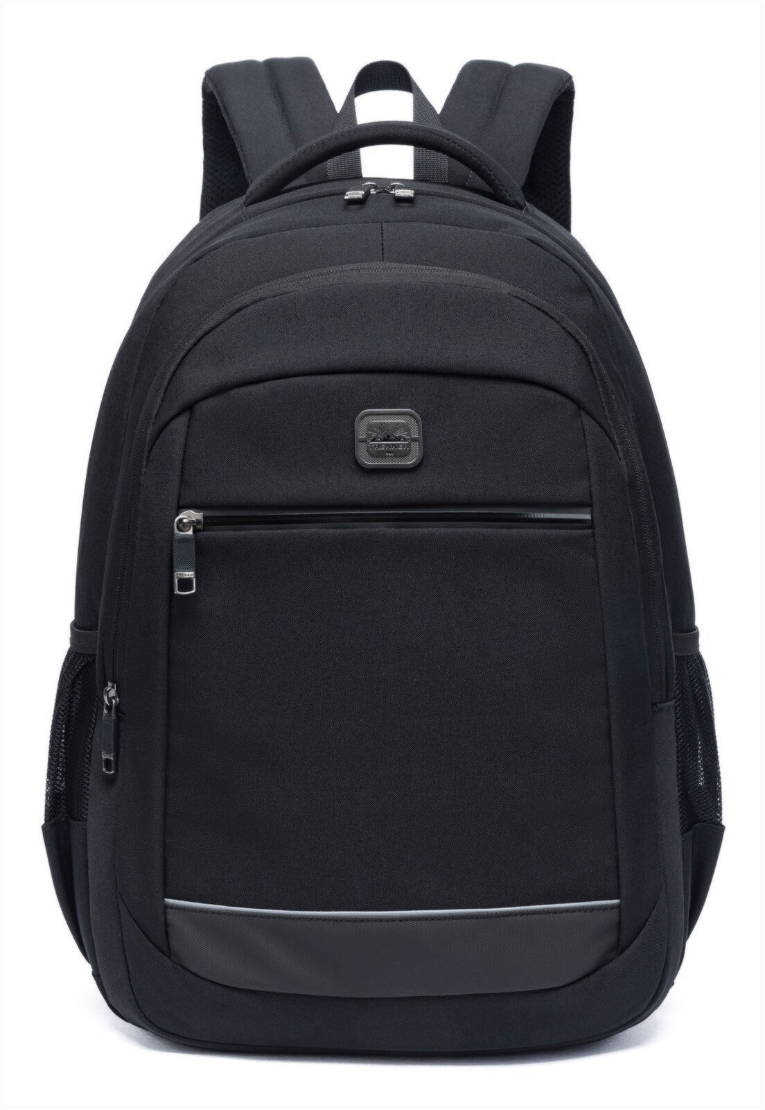 Mochila Preta Trekker Juvenil Costas Escolar Espaçosa Resistente Academia