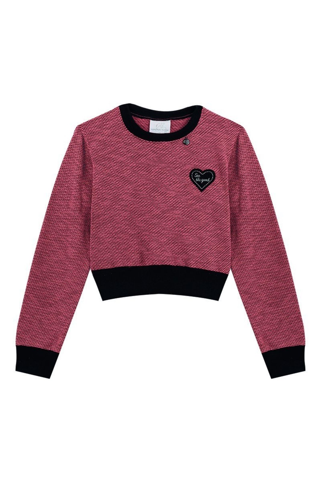 Infantil - Blusão Terracota em Malha Jacquard