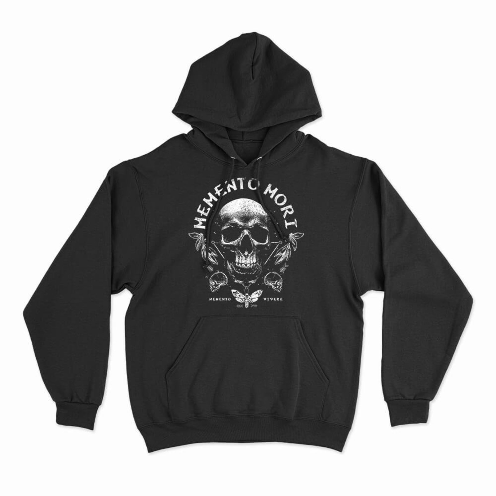 Moletom Com Capuz Memento Mori - Preto - Casual - Studio Geek