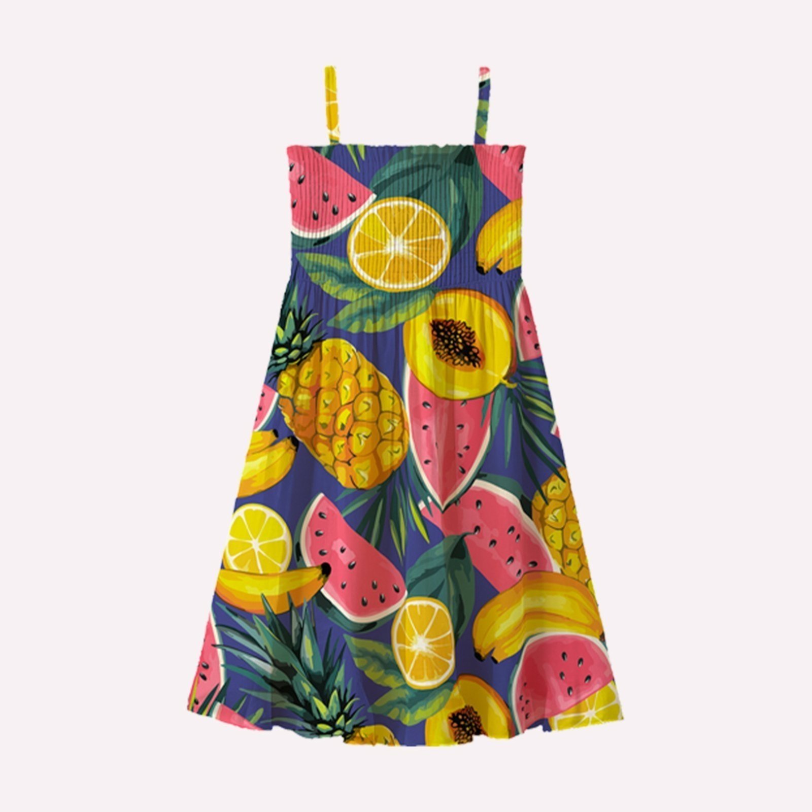 Infantil - Vestido Menina Frutas Kyly