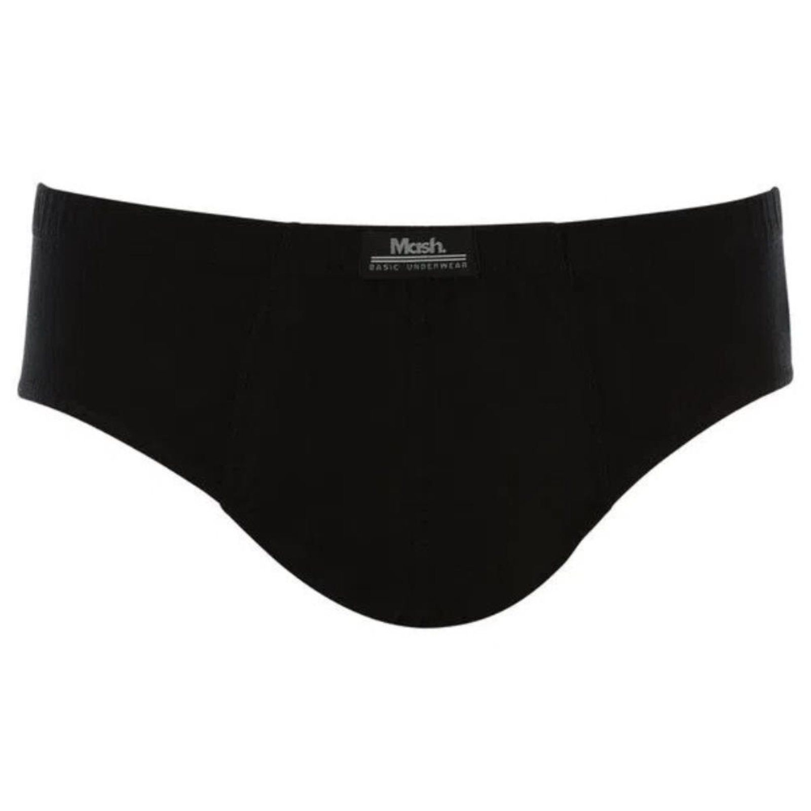 Cueca Masculina Slip Mash Algodão Lisa Cós Elástico Conforto