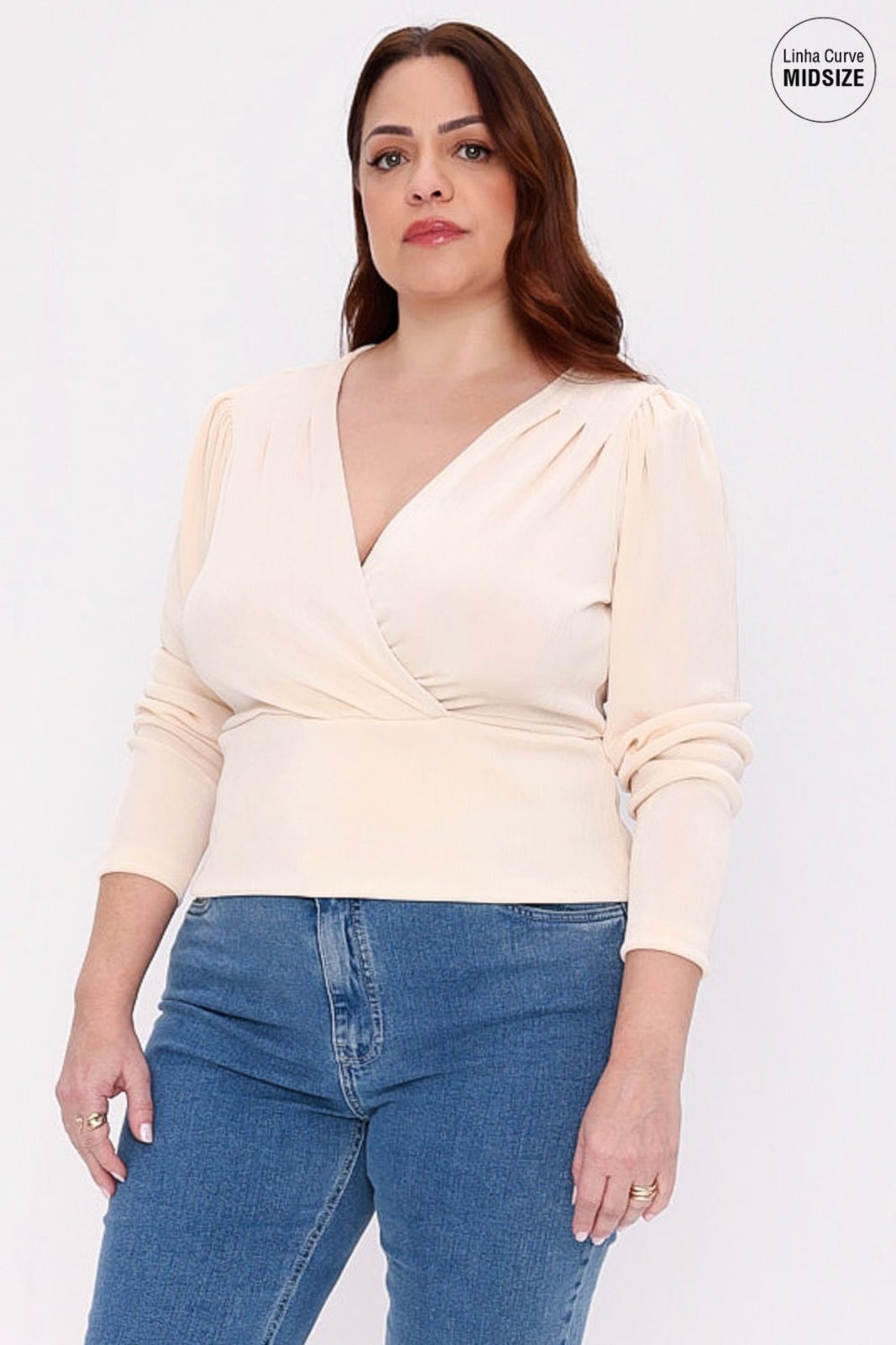 MANGA LONGA TRICOT MAIS GATA CREAM Gatabakana