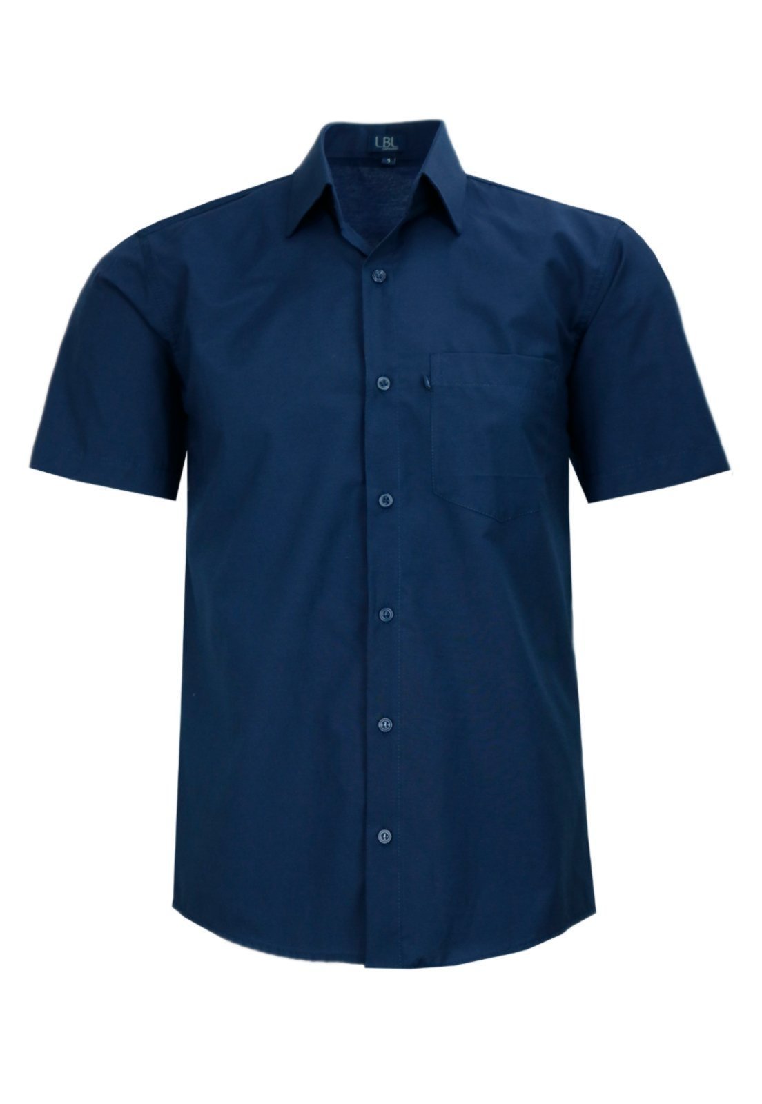 Camisa Masculina Manga Curta Lbl Clássica Com Bolso 3034