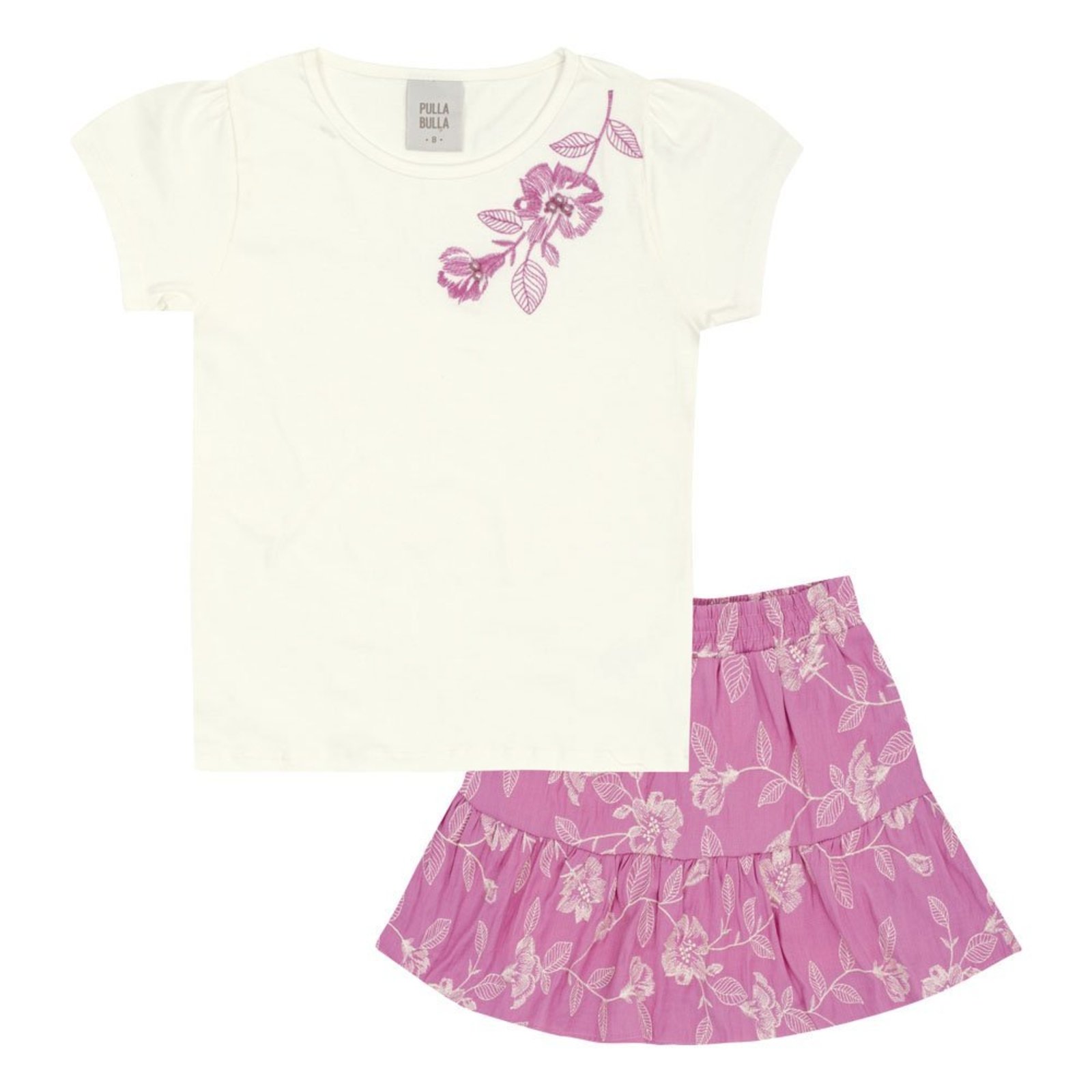 Infantil - Conjunto Bege Pulla Bulla Menina - 53437-1271